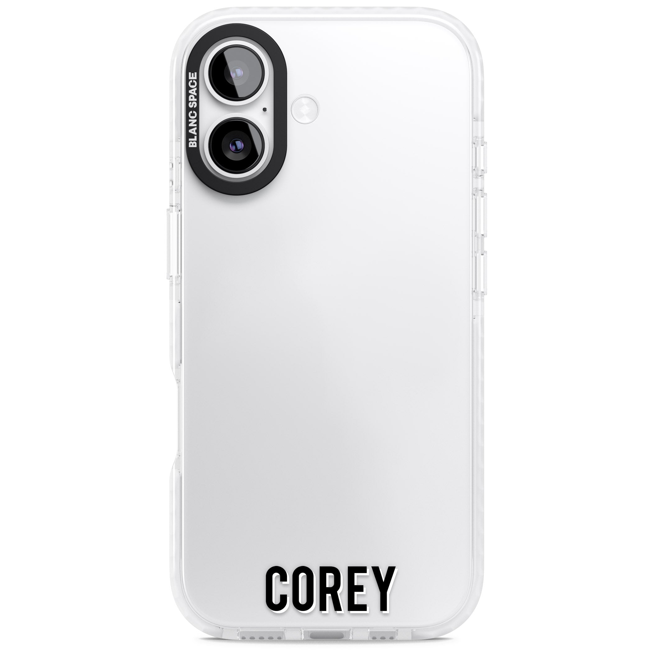 Personalised Bottom Name iPhone 17 Impact Clear Phone Case
