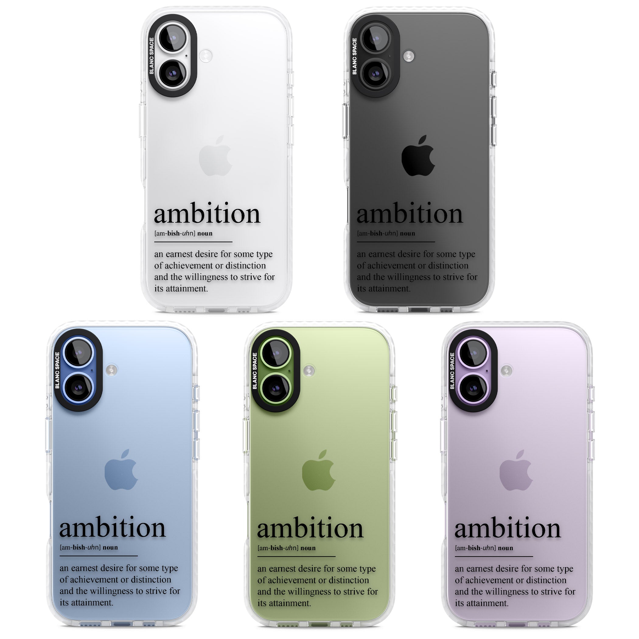 Ambition iPhone 17 Impact Clear Phone Case APT Impact Protection