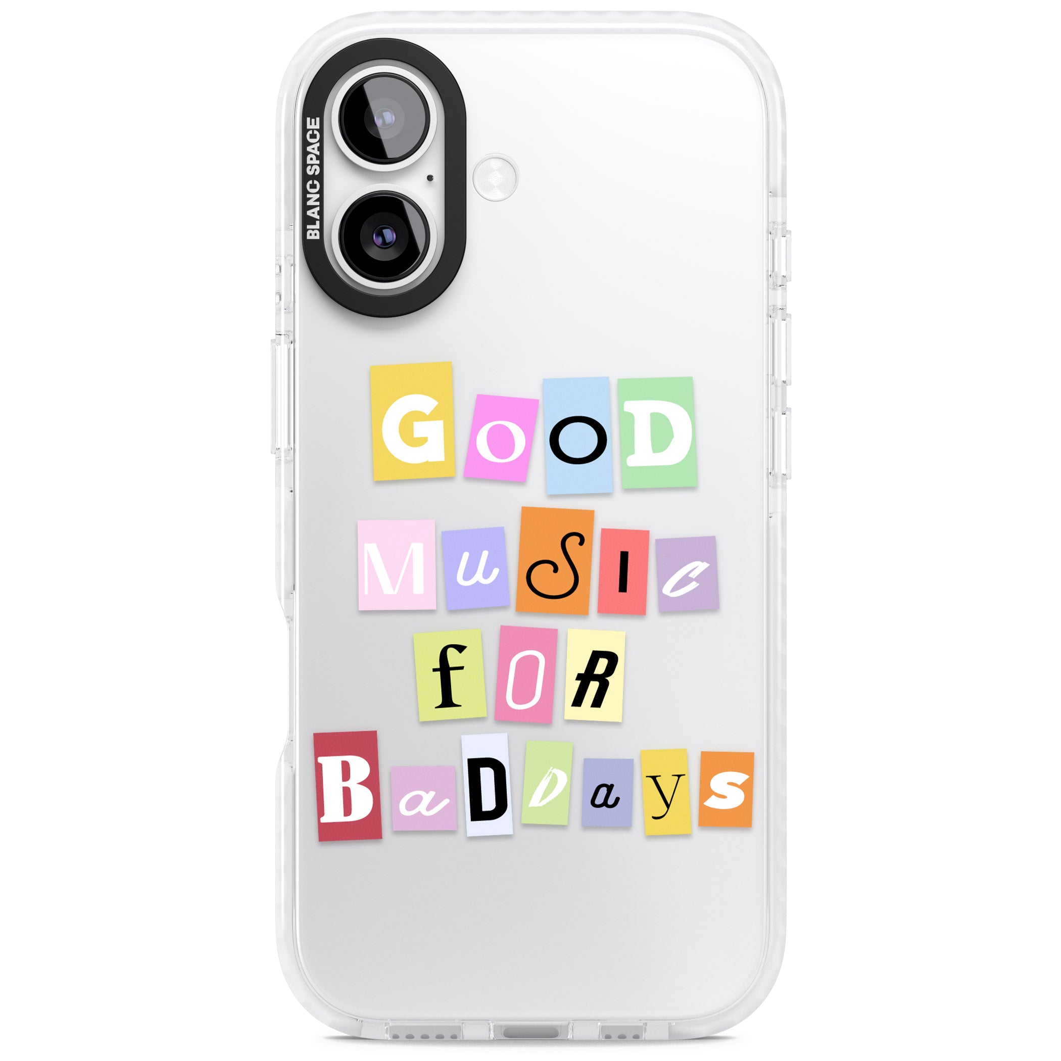Good Music For Bad Days iPhone 17 Impact Clear Phone Case