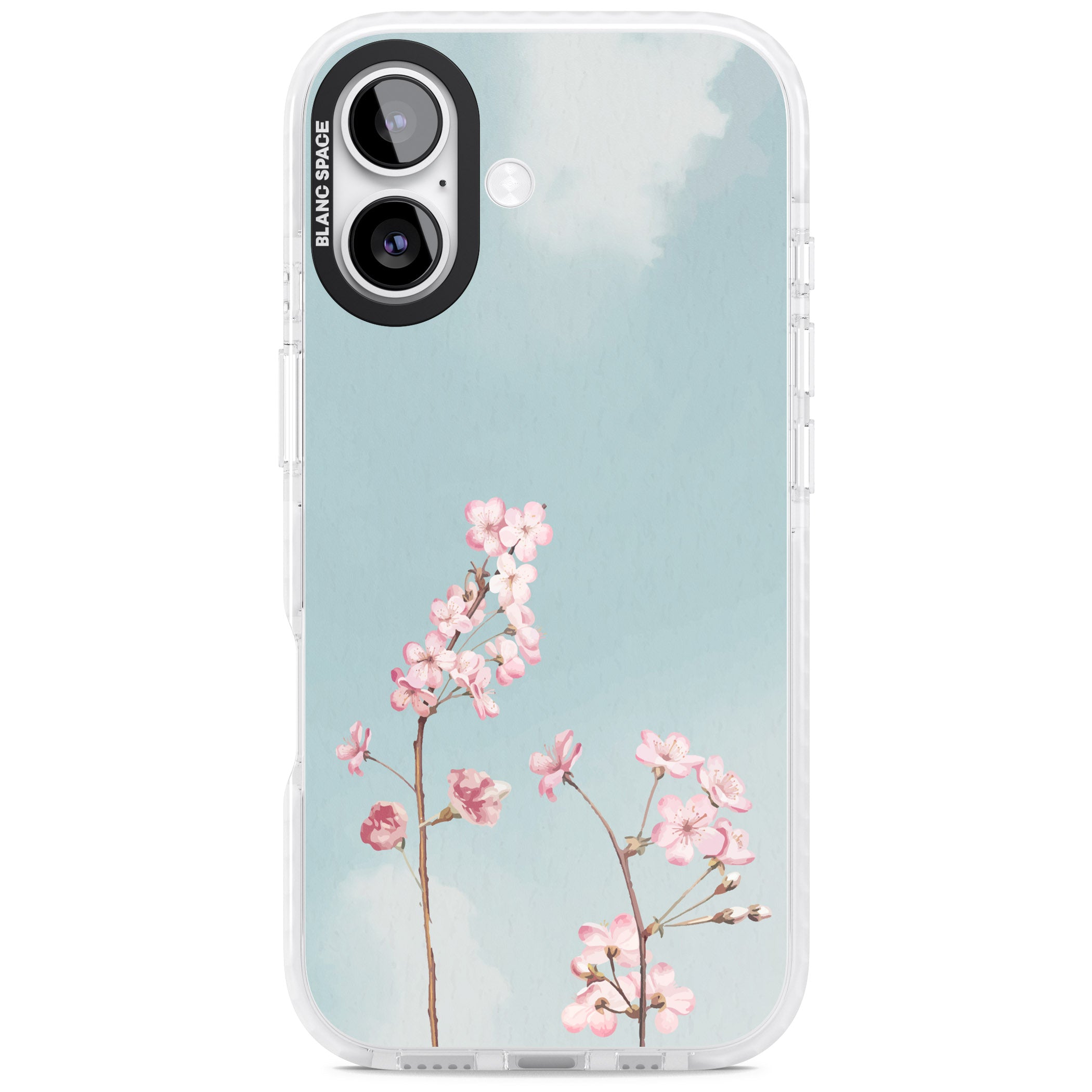 Blossom Flower Sky iPhone 17 Impact Clear Phone Case