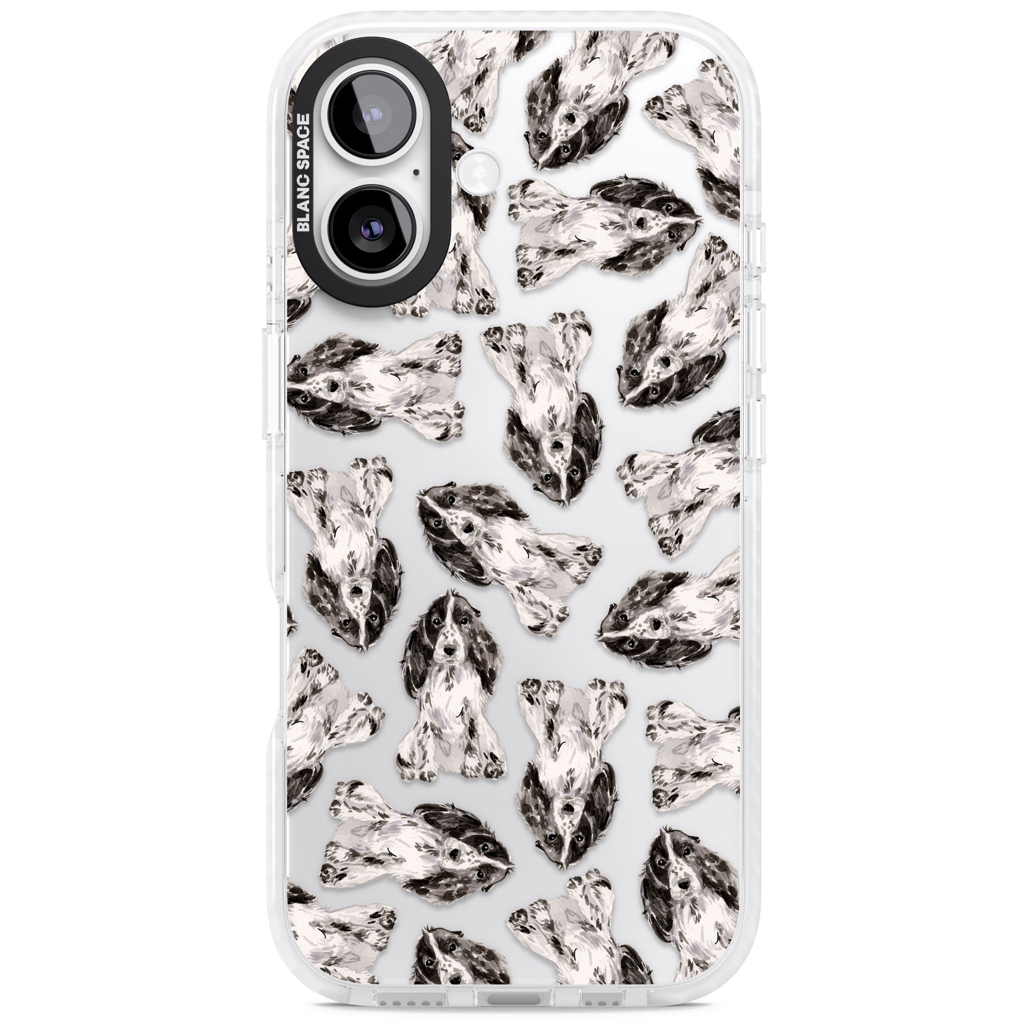 Cocker Spaniel Watercolor Elegance iPhone 17 Impact Clear Phone Case