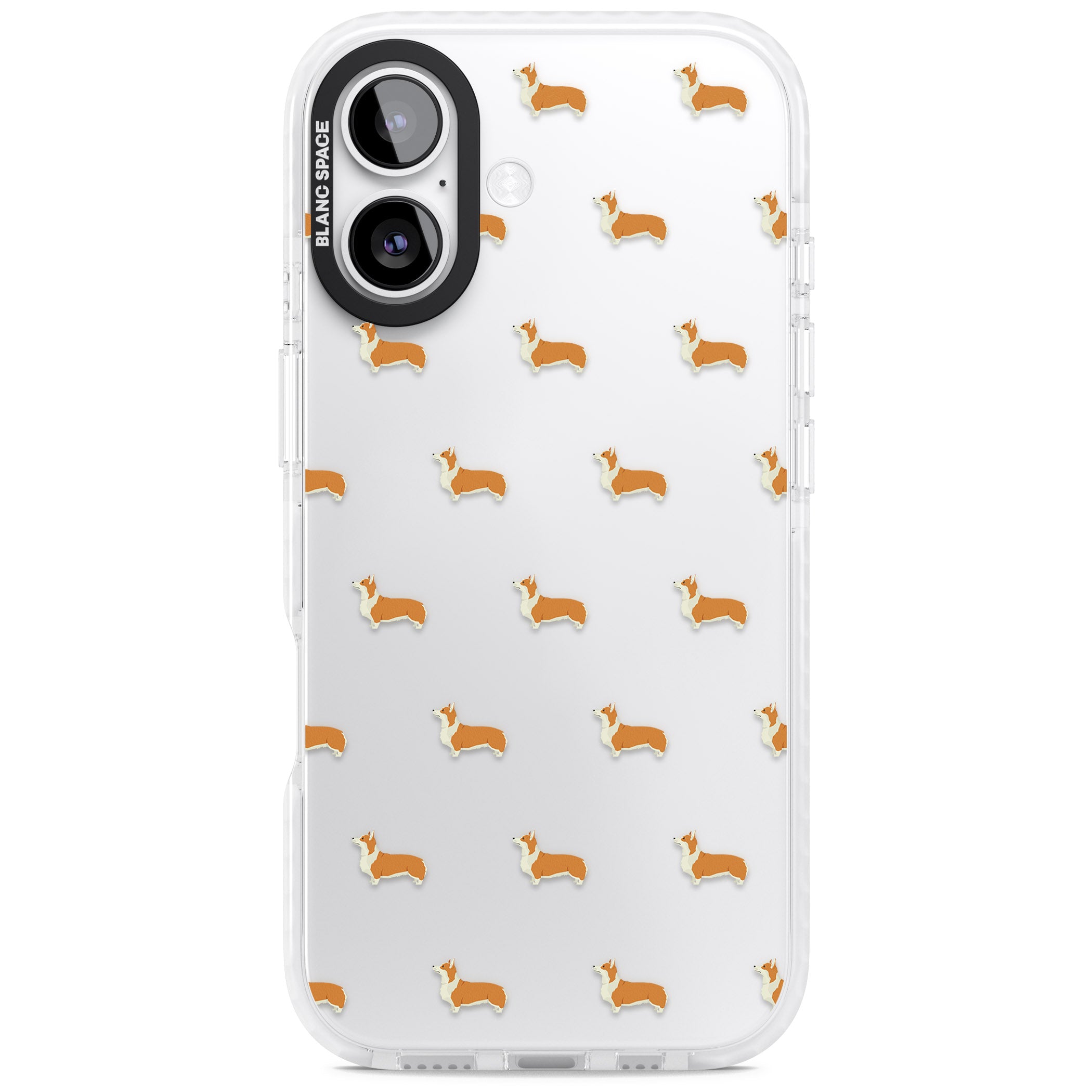 Pembroke Welsh Corgi Pattern iPhone 17 Impact Clear Phone Case
