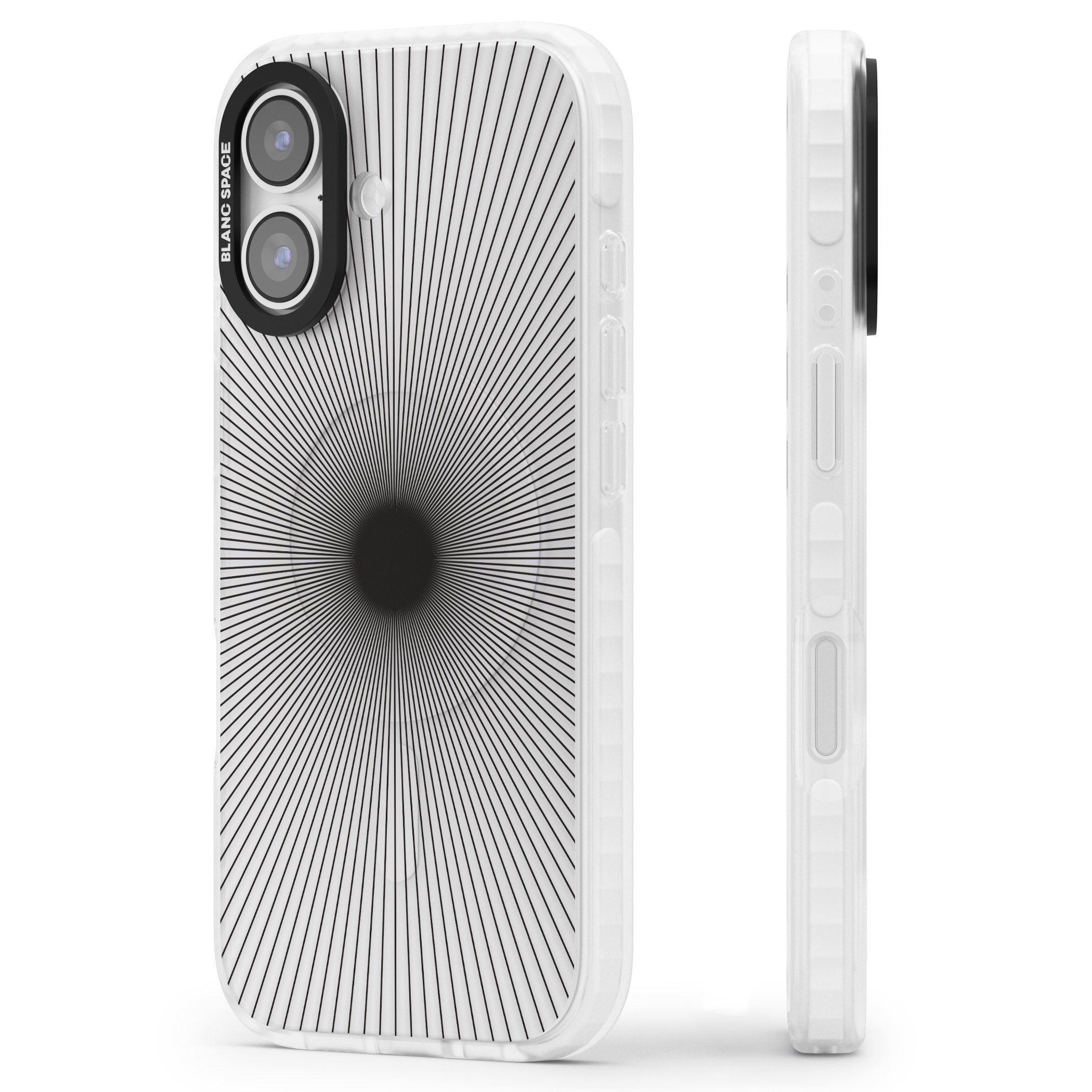 Sunburst iPhone 17 Impact Clear Phone Case Side Profile