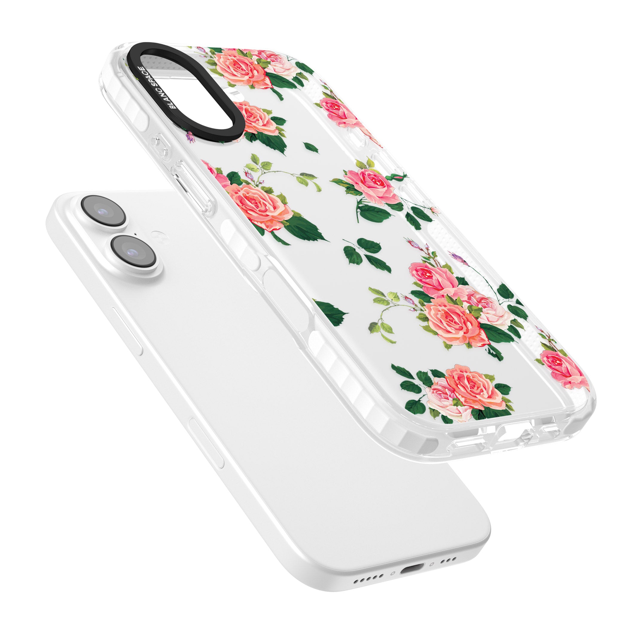 Pink Roses iPhone 17 Impact Clear Phone Case Colours