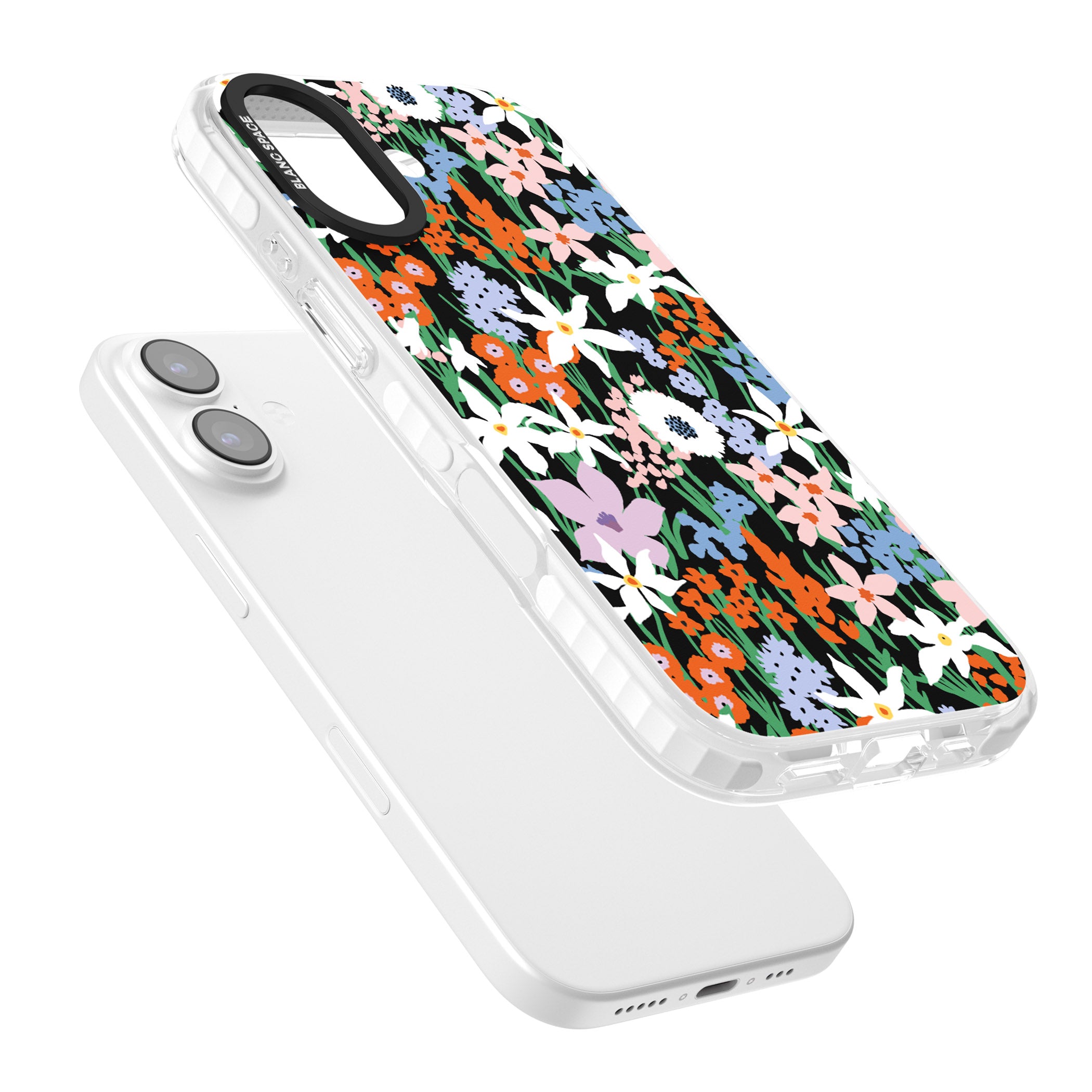 Floral Bloom Meadow Solid iPhone 17 Impact Clear Phone Case Colours
