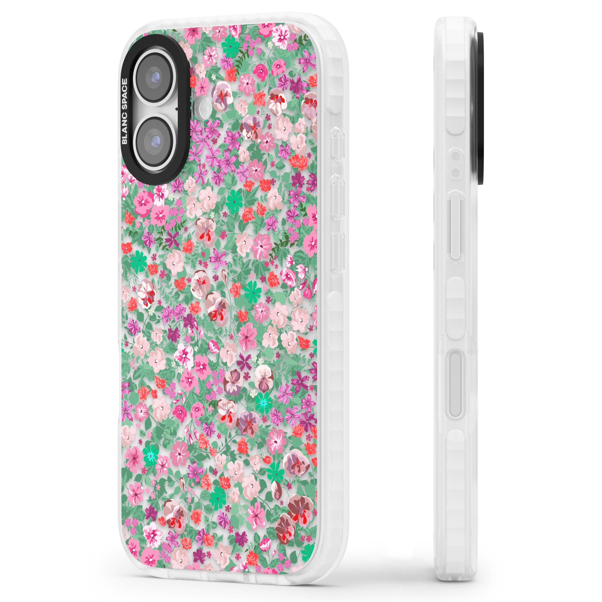 Florentine Meadow iPhone 17 Impact Clear Phone Case Side Profile