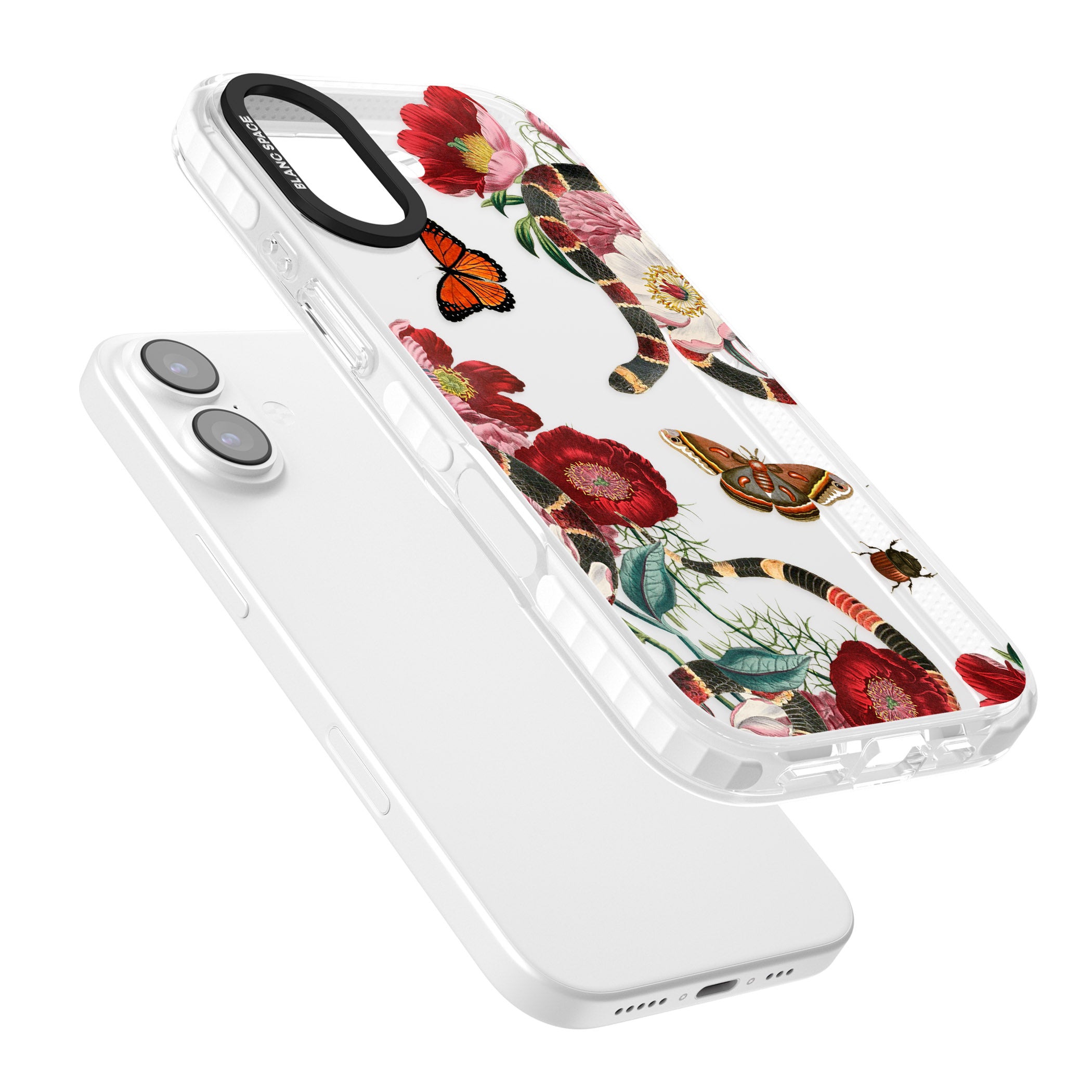 Botanical Snake iPhone 17 Impact Clear Phone Case Colours