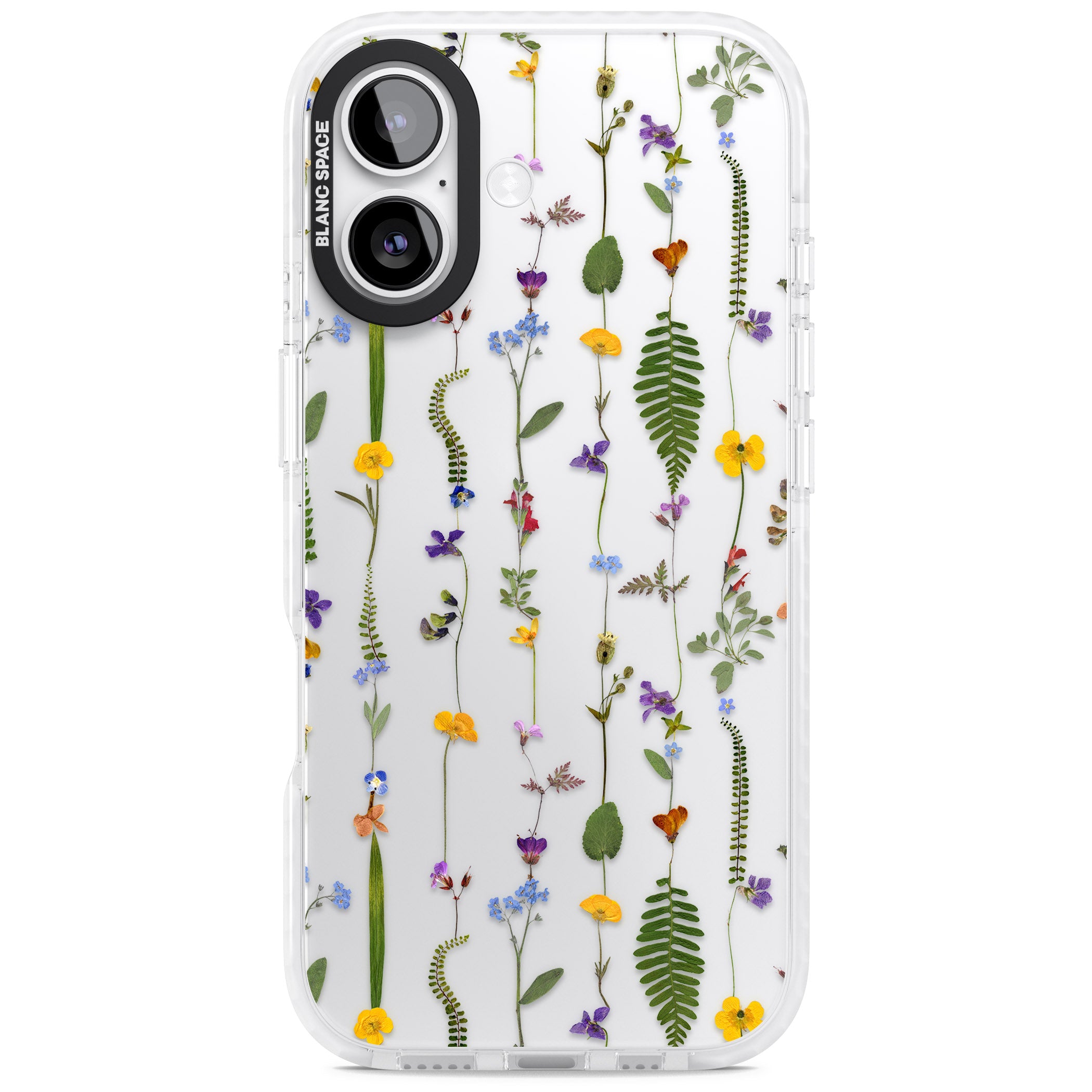 Wildflower Chain iPhone 17 Impact Clear Phone Case