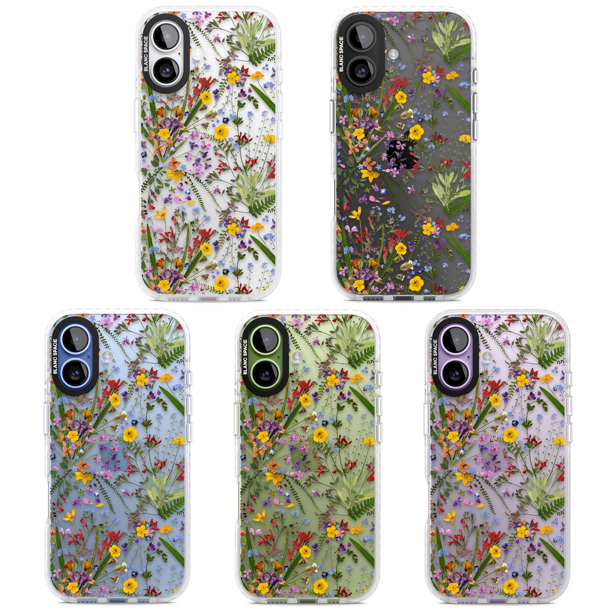 Wildflower & Leaves iPhone 17 Impact Clear Phone Case APT Impact Protection