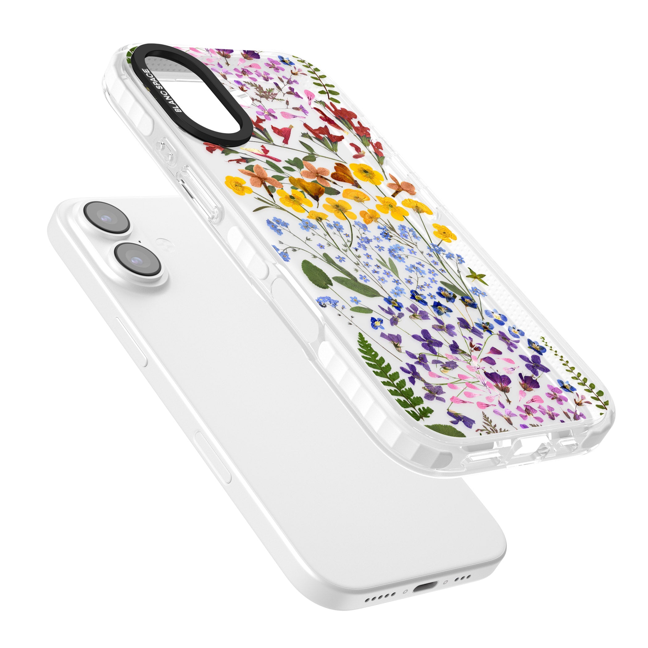 Pressed Wildflower Stripe iPhone 17 Impact Clear Phone Case Colours