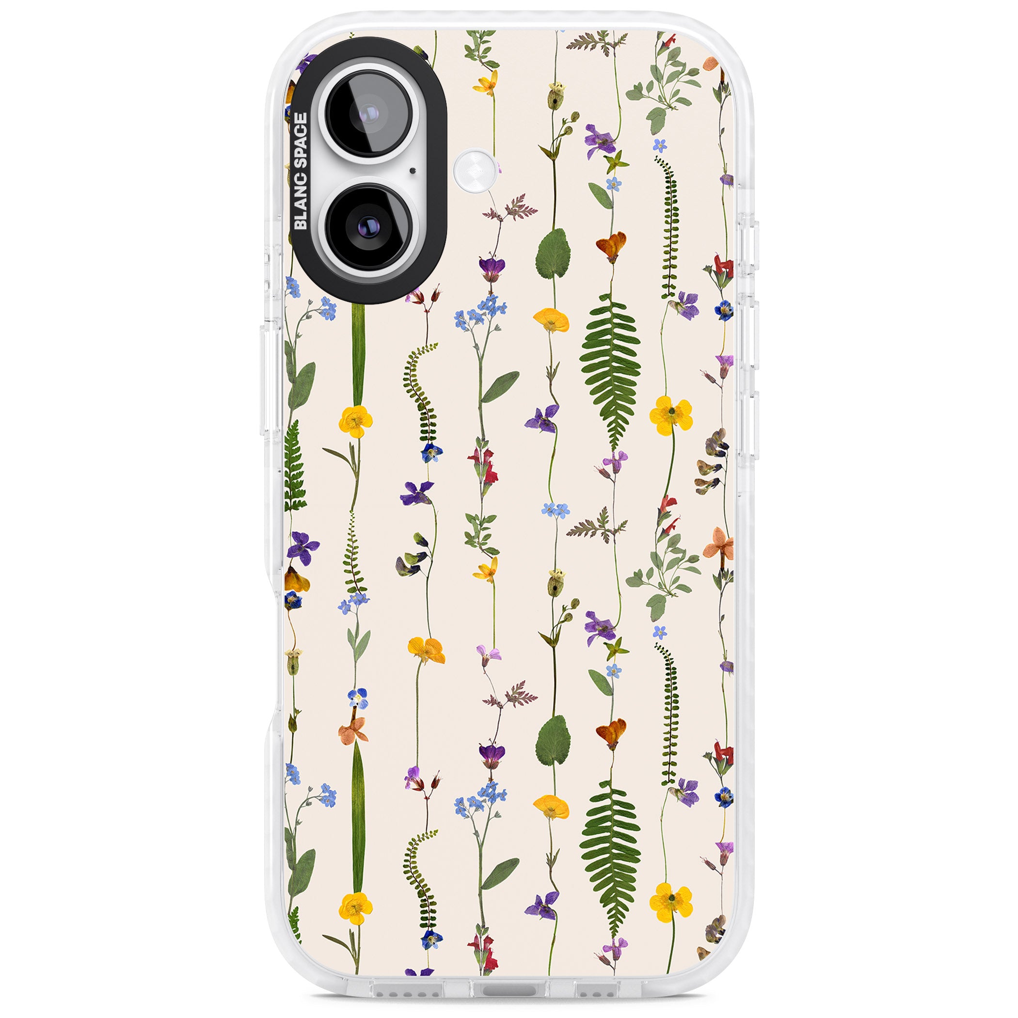 Wildflower Vertical iPhone 17 Impact Clear Phone Case