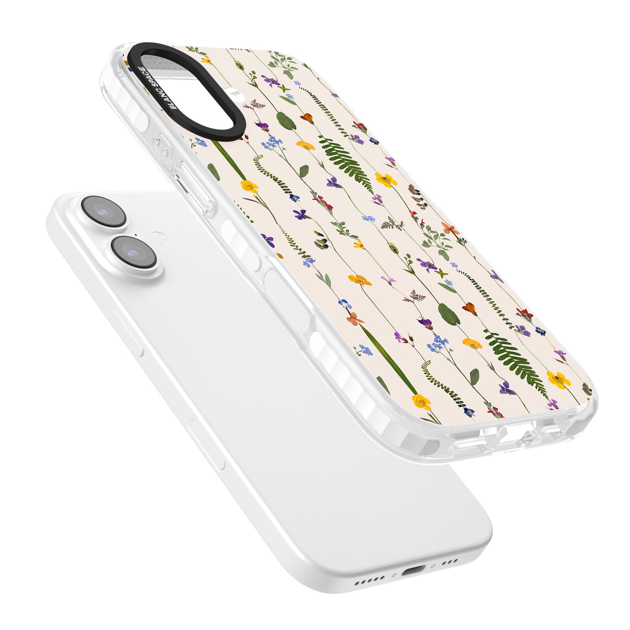 Wildflower Vertical iPhone 17 Impact Clear Phone Case Colours