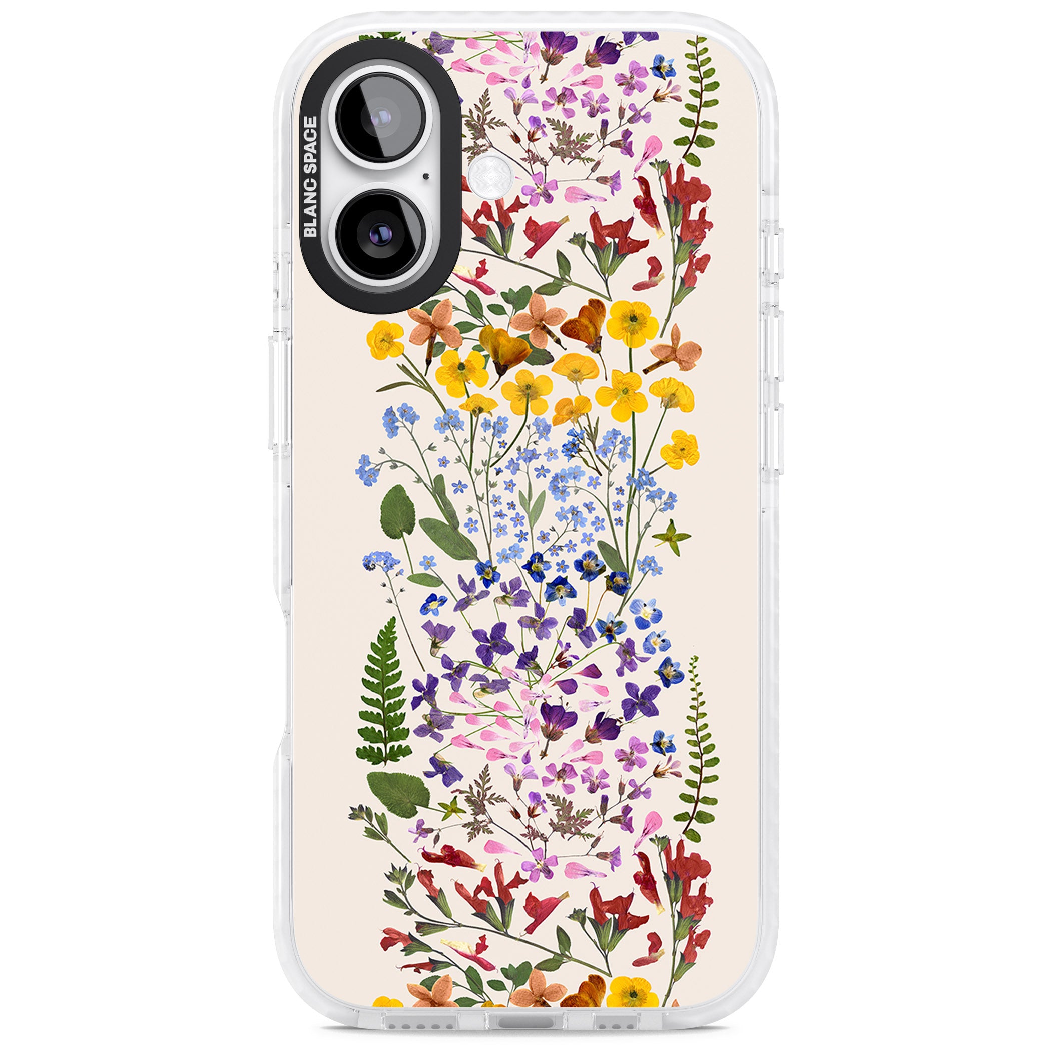 Cream Wildflower iPhone 17 Impact Clear Phone Case