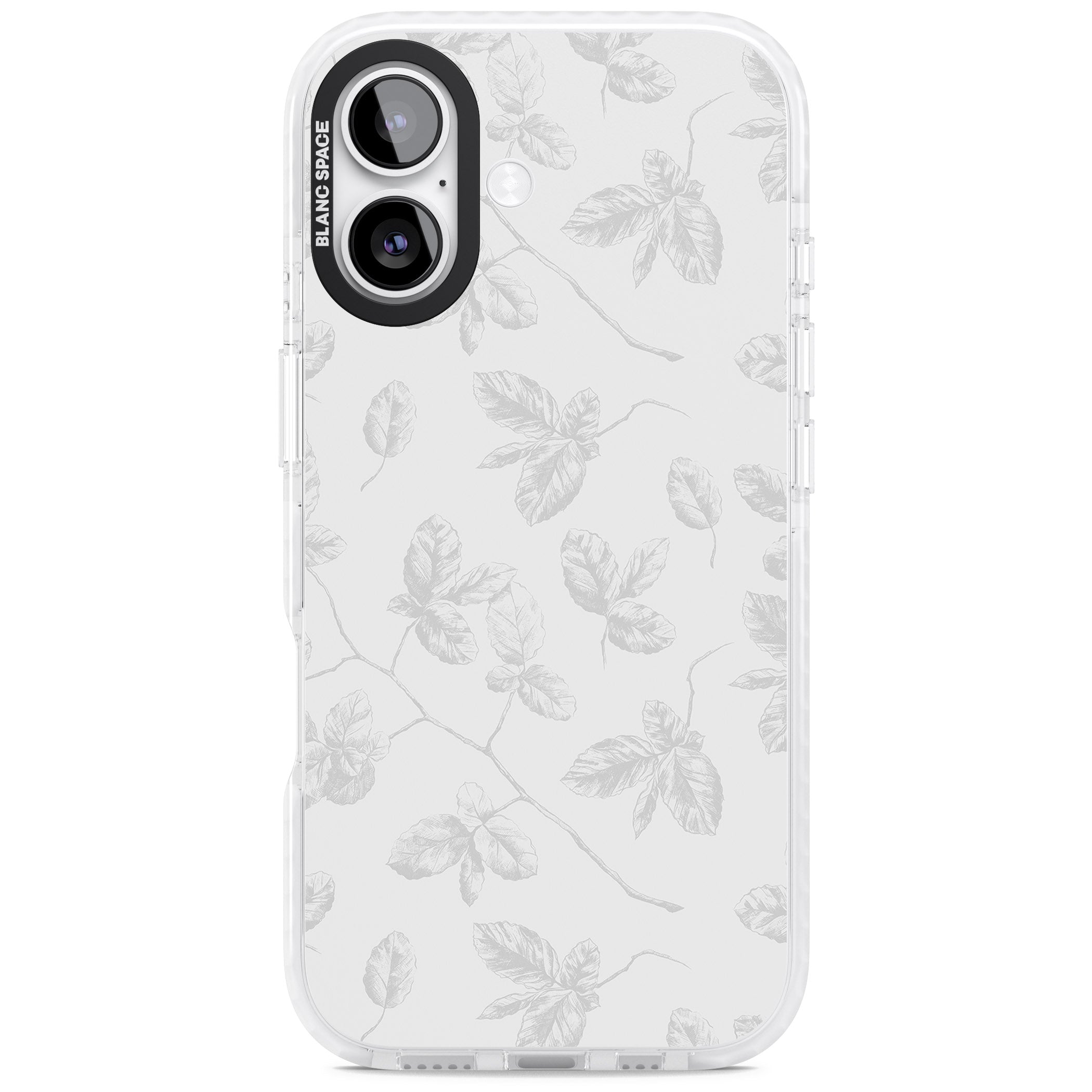 Grey Vine Botanical iPhone 17 Impact Clear Phone Case