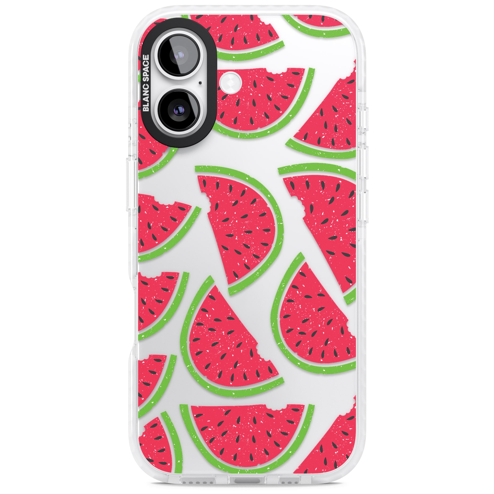 Watermelon Pattern iPhone 17 Impact Clear Phone Case