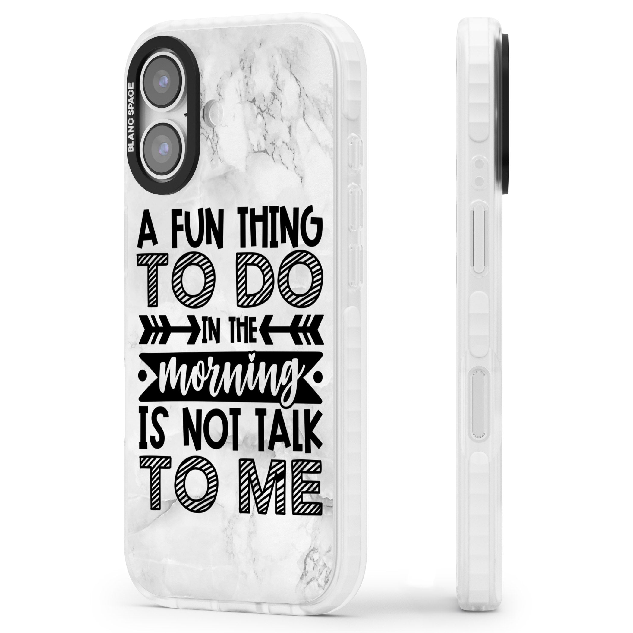 A Fun Thing To Do iPhone 17 Impact Clear Phone Case Side Profile