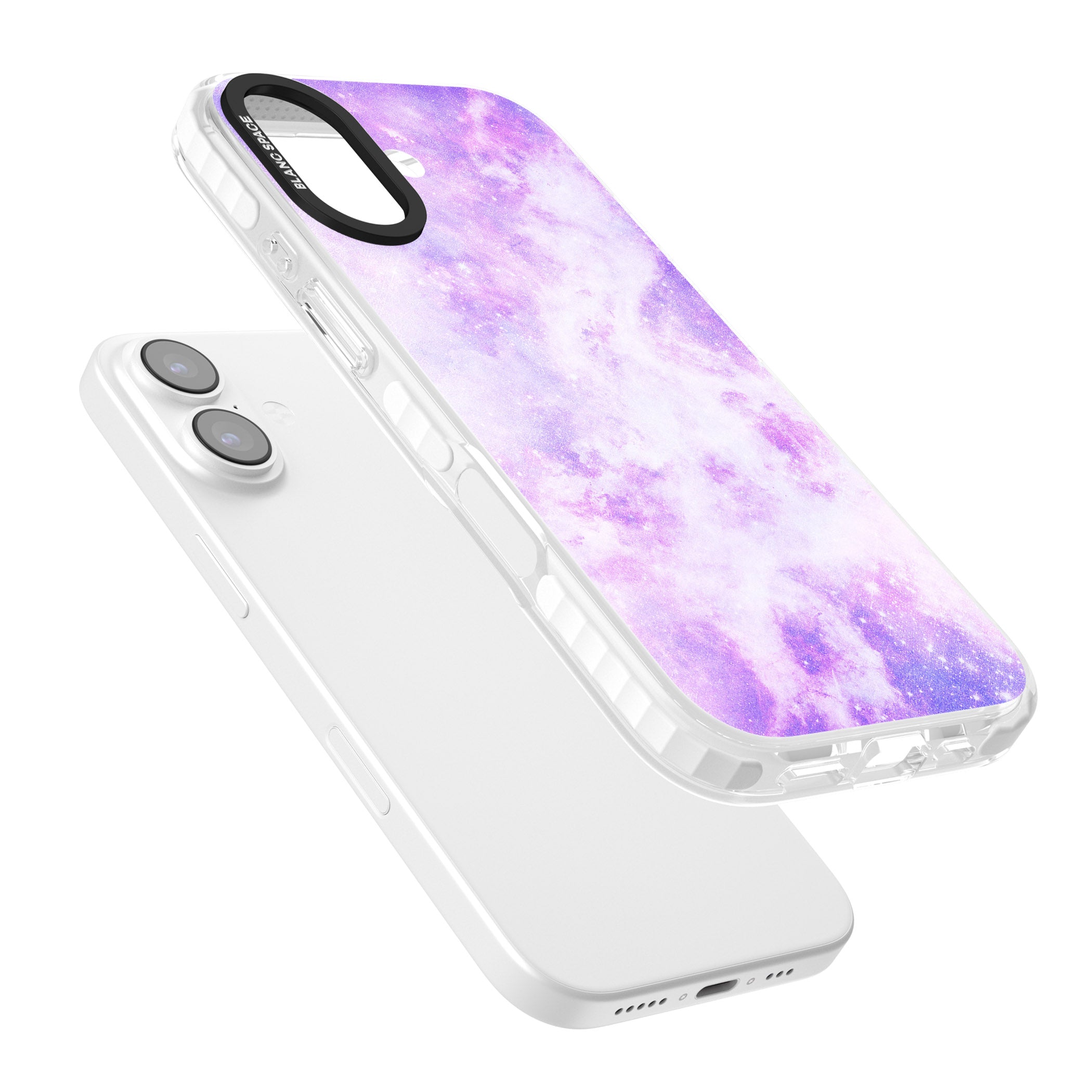 Purple Galaxy Vibes iPhone 17 Impact Clear Phone Case Colours