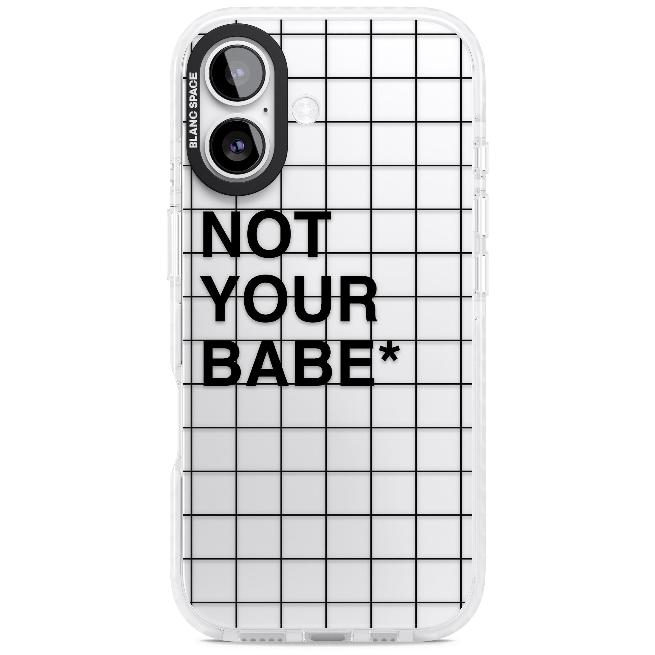 Not Your Babe iPhone 17 Impact Clear Phone Case