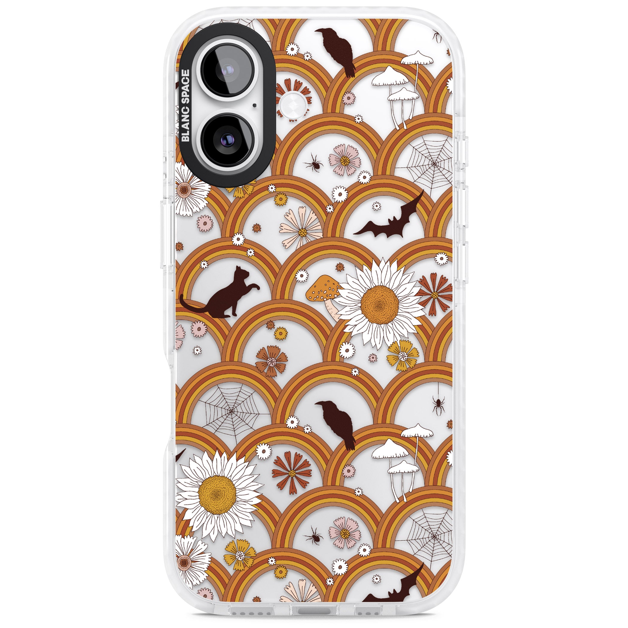 Halloween Rainbows iPhone 17 Impact Clear Phone Case