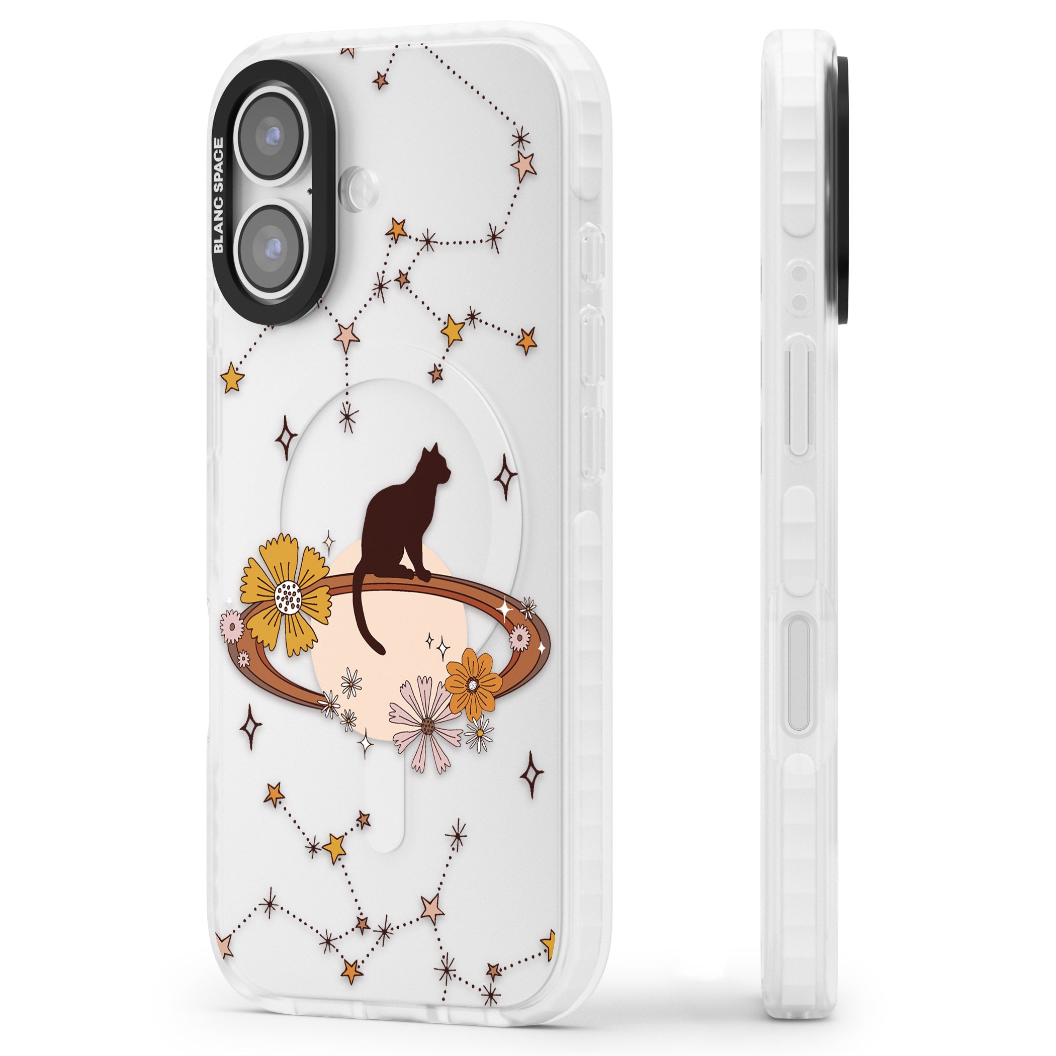 Feline Phenomenon iPhone 17 Impact Clear Phone Case Side Profile