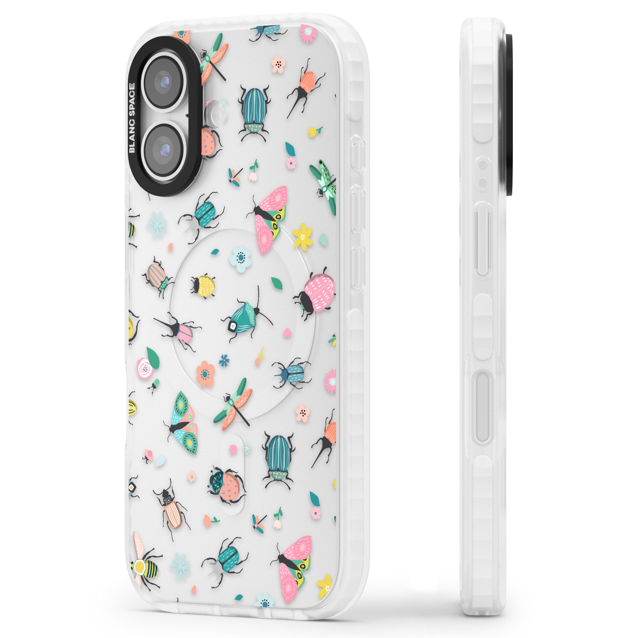 Playful Bug Life iPhone 17 Impact Clear Phone Case Side Profile