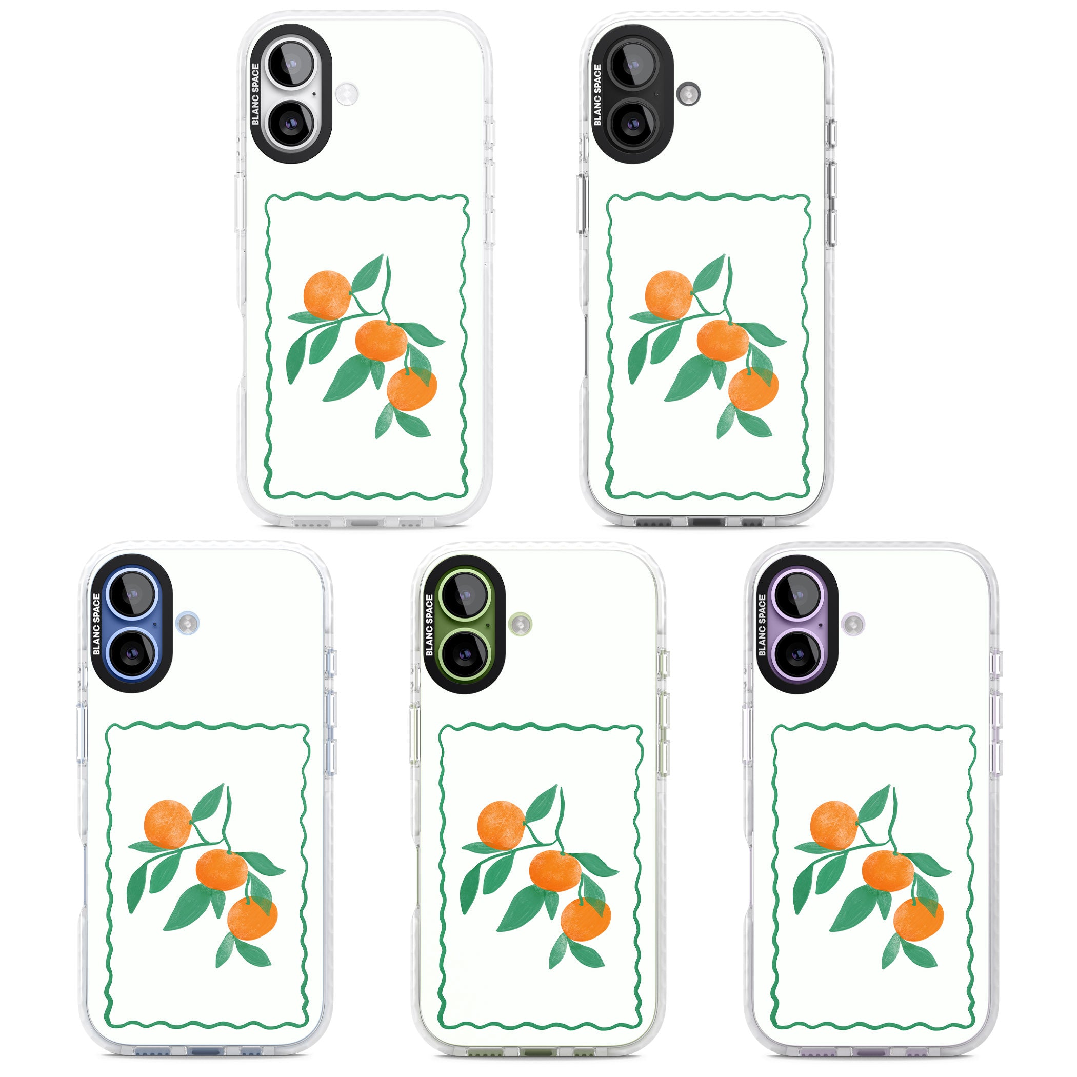 Italian Oranges iPhone 17 Impact Clear Phone Case APT Impact Protection