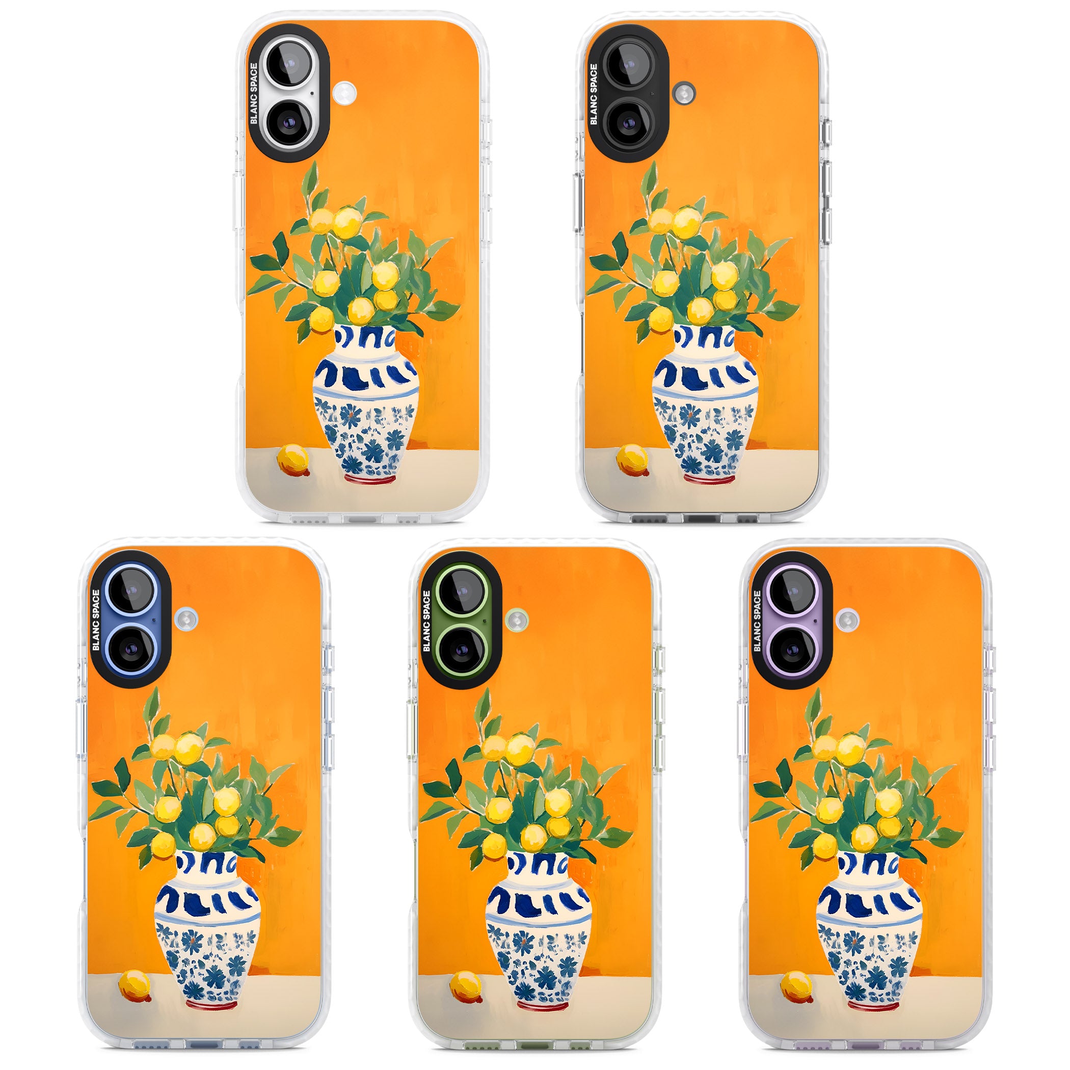 Lemon Vase iPhone 17 Impact Clear Phone Case APT Impact Protection