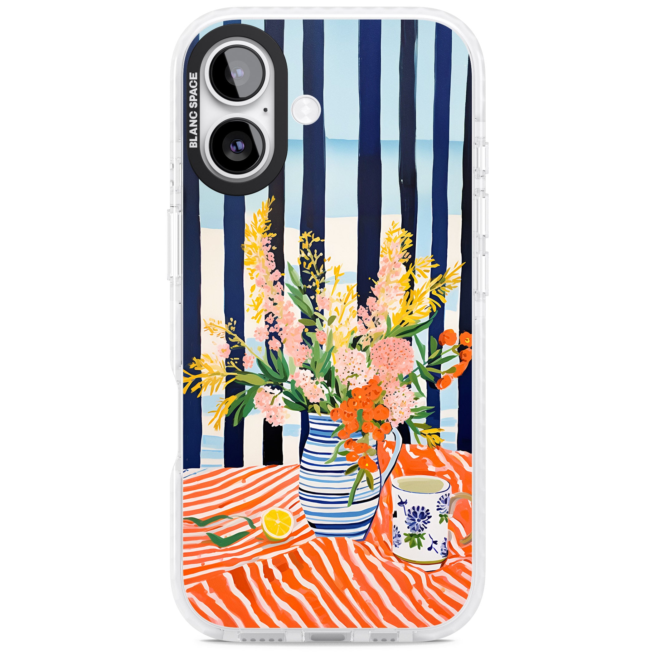 Seaside Flowers iPhone 17 Impact Clear Phone Case