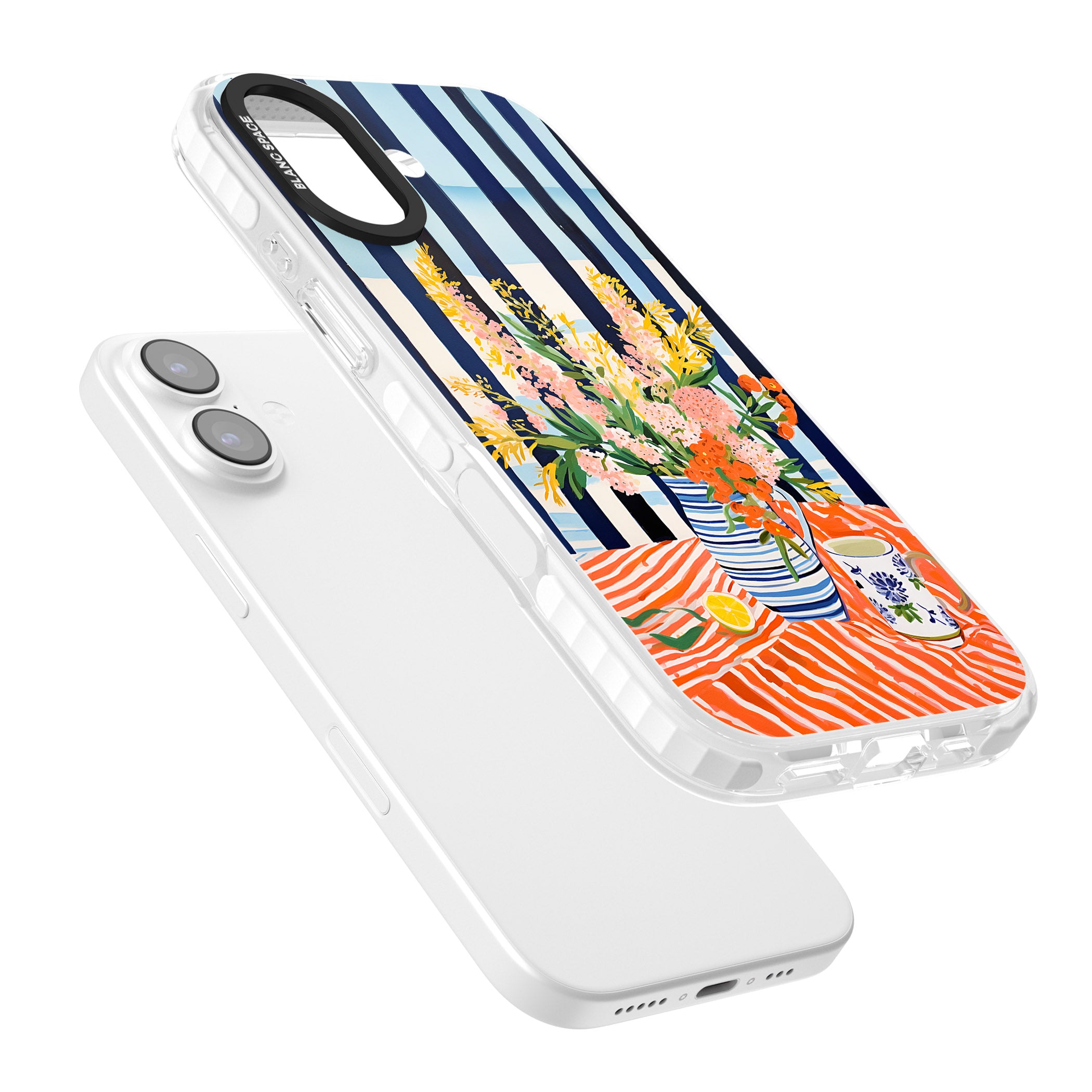 Seaside Flowers iPhone 17 Impact Clear Phone Case Colours
