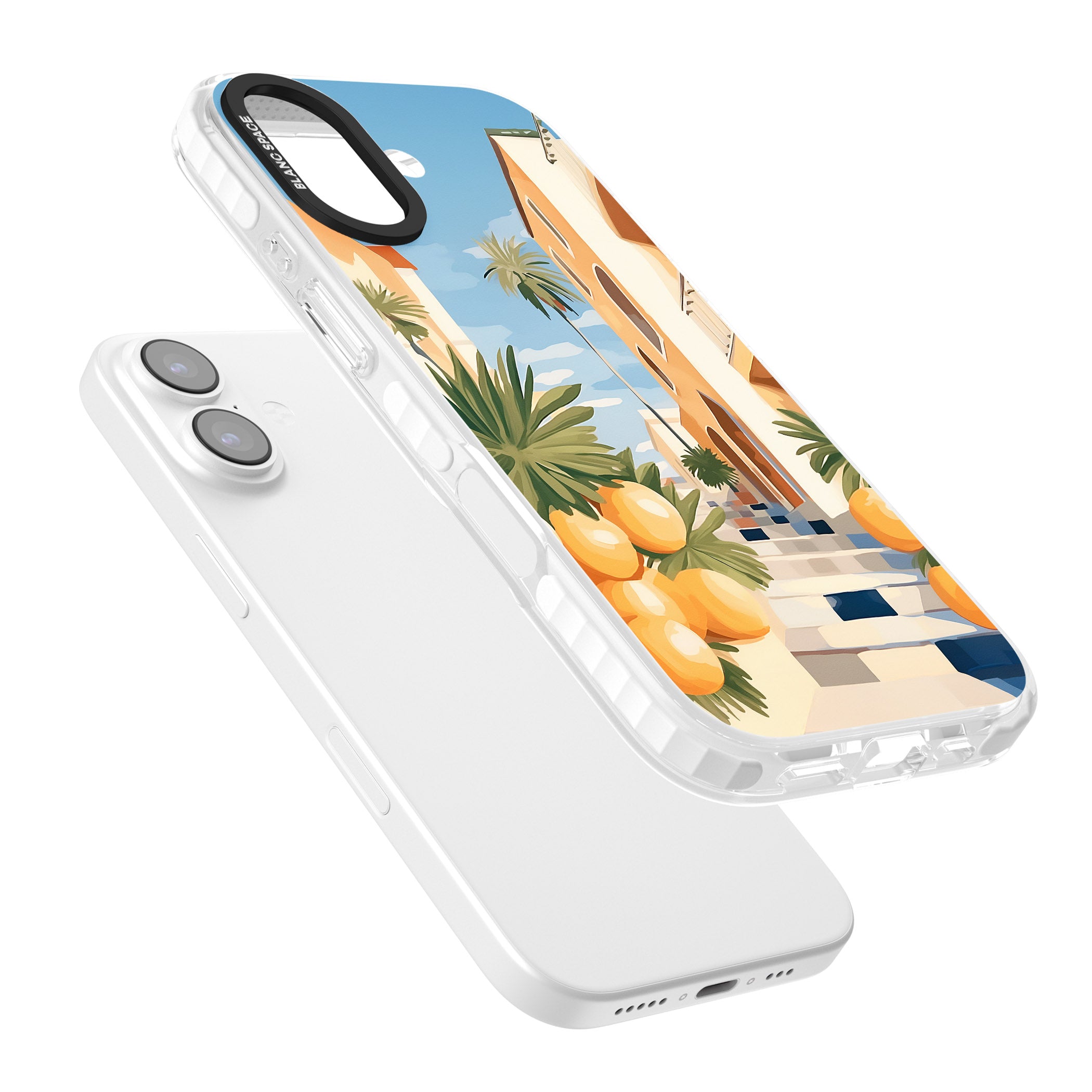 Mediterranean Village iPhone 17 Impact Clear Phone Case Colours