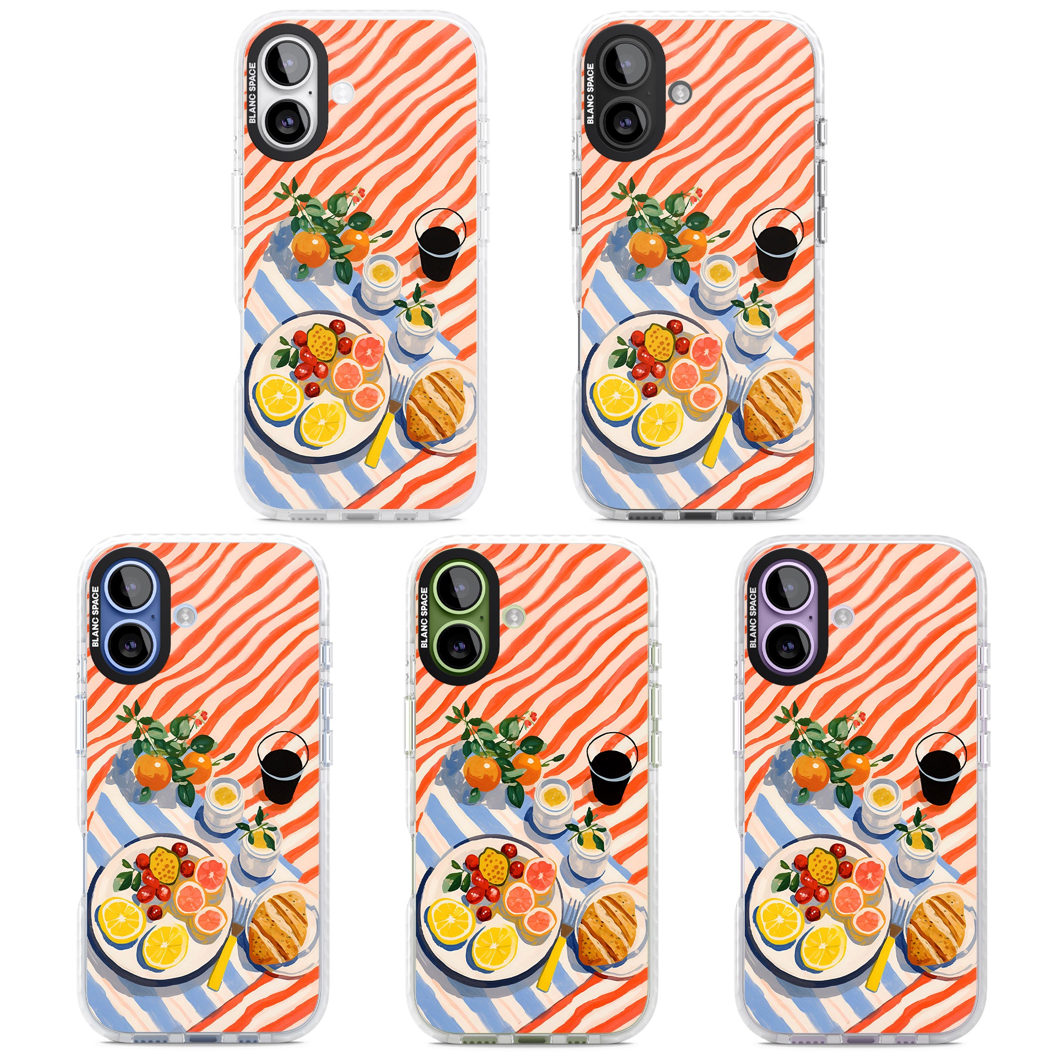Citrus Picnic iPhone 17 Impact Clear Phone Case APT Impact Protection