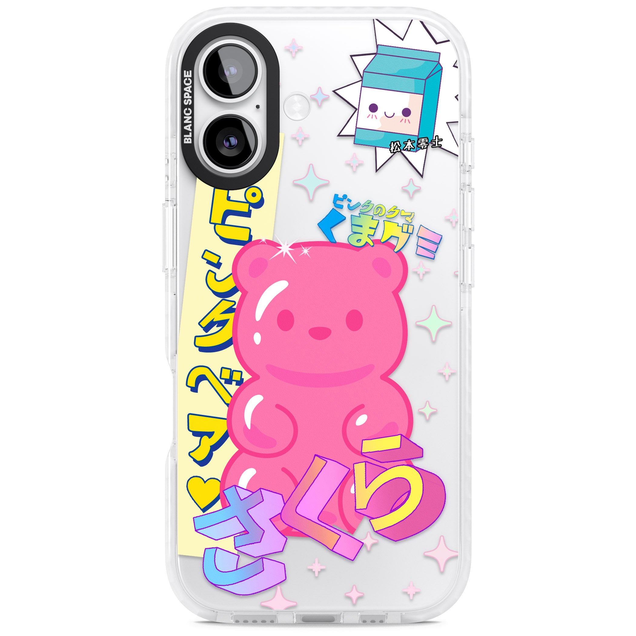 Kawaii Pink Bear Collage iPhone 17 Impact Clear Phone Case