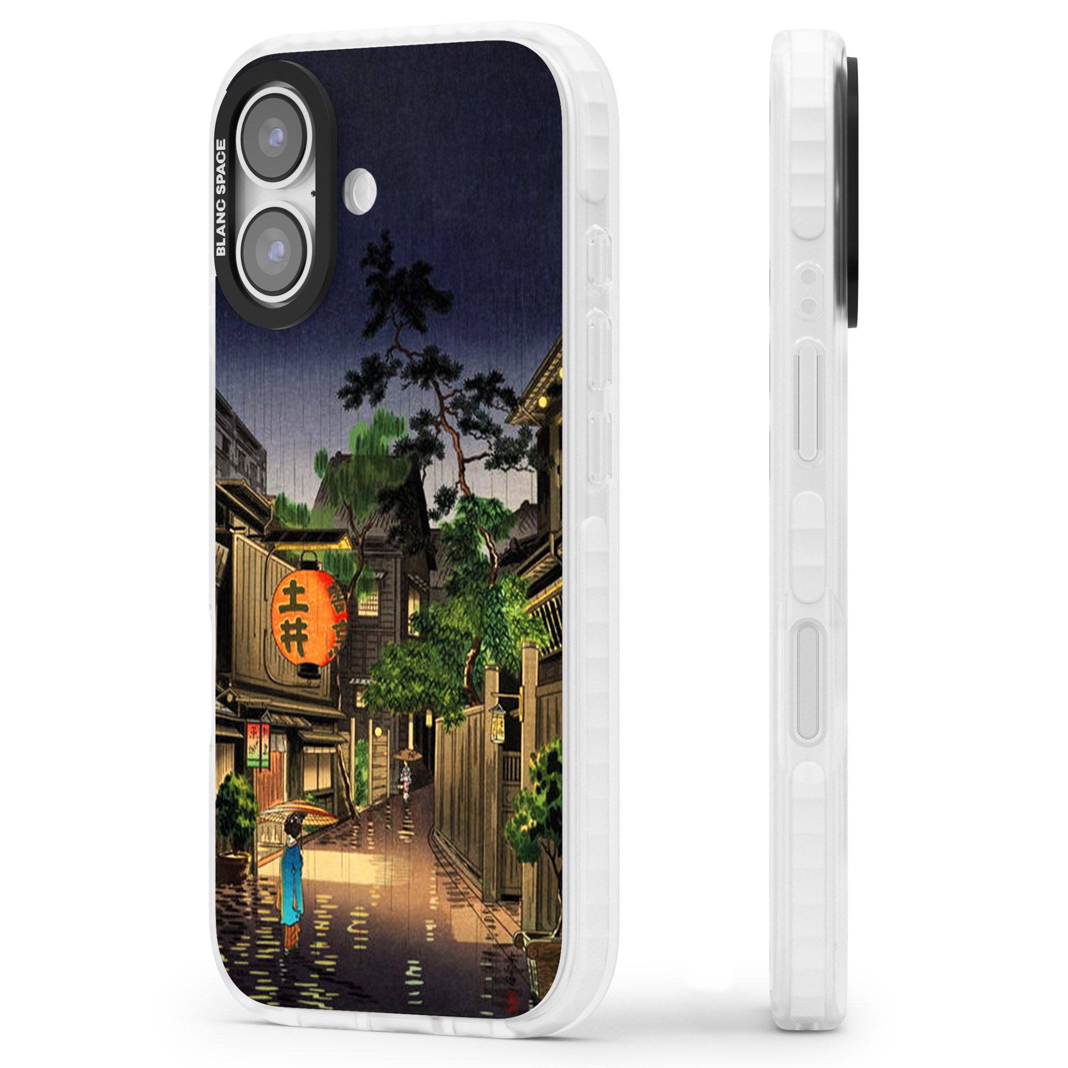 Evening In Ushigome iPhone 17 Impact Clear Phone Case Side Profile