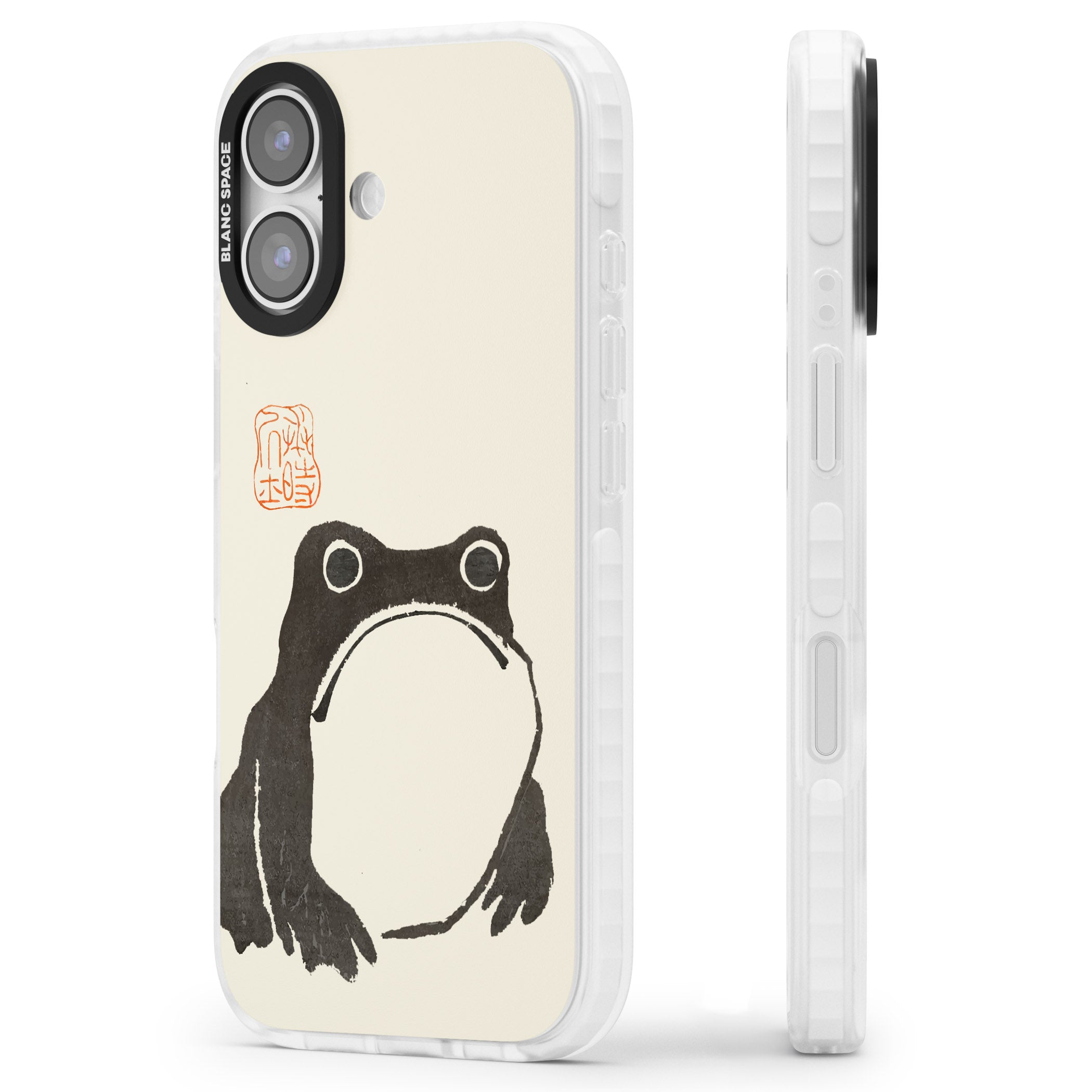 Matsumoto Hoji Frog iPhone 17 Impact Clear Phone Case Side Profile