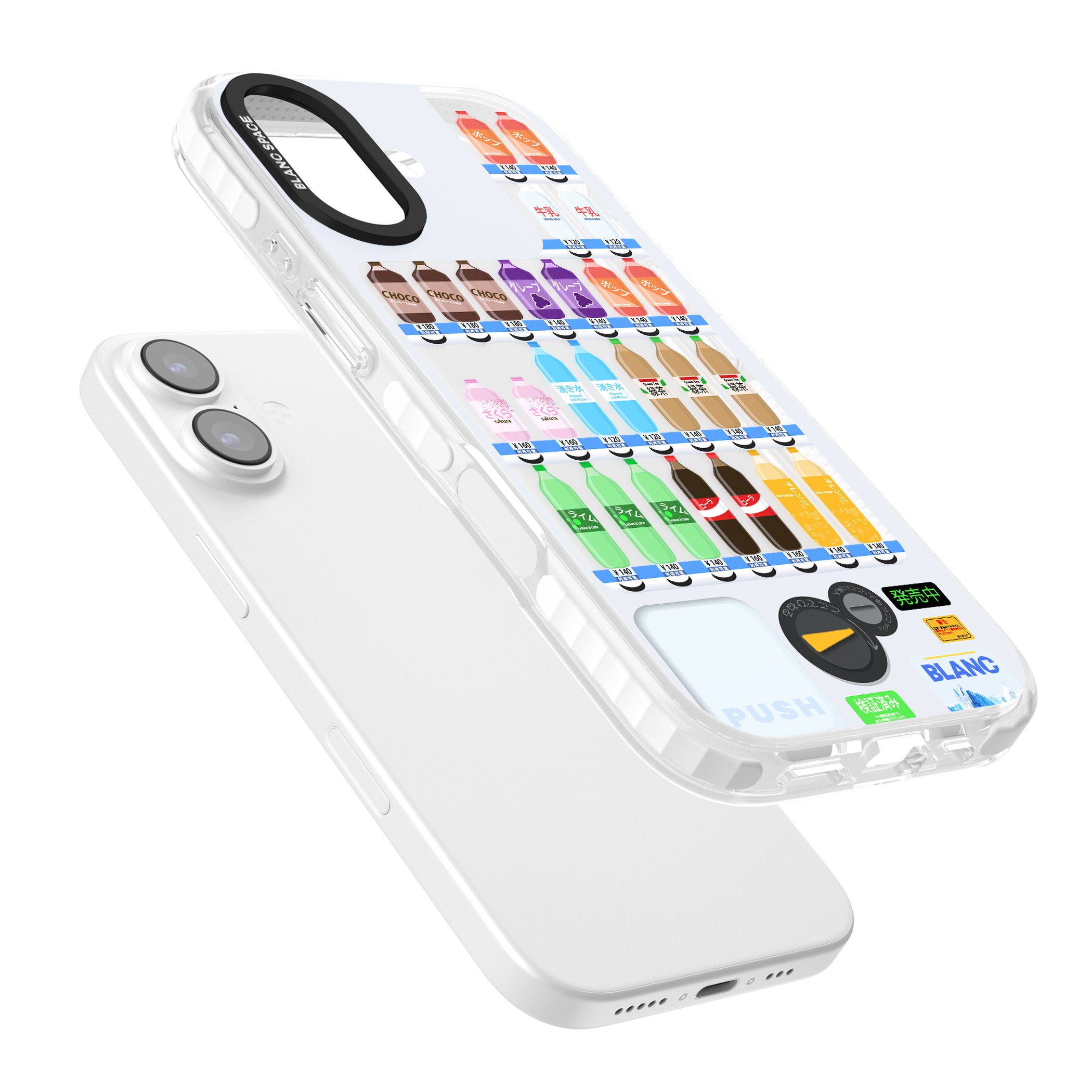 Japanese Vending Machine iPhone 17 Impact Clear Phone Case Colours
