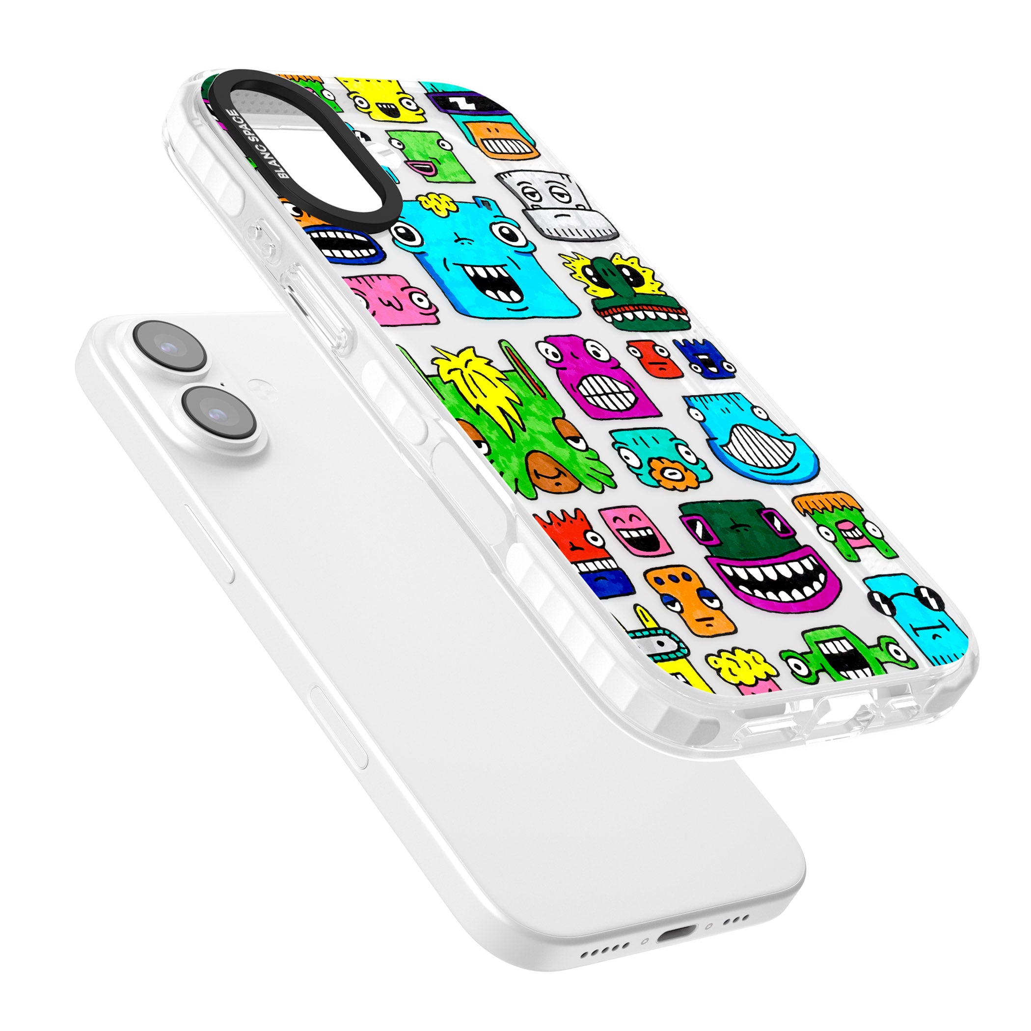 Burst Heads Colour iPhone 17 Impact Clear Phone Case Colours