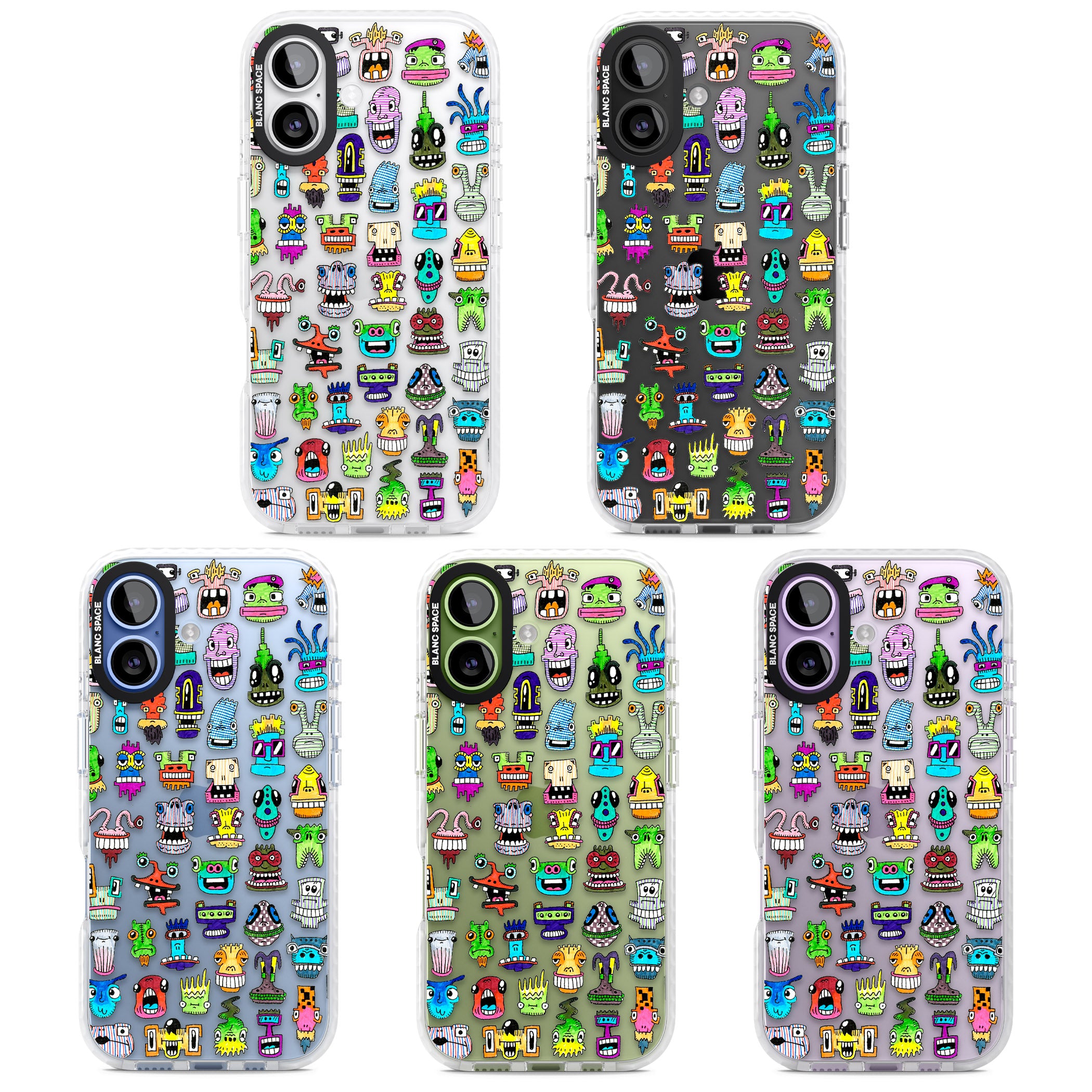 Familiar Faces iPhone 17 Impact Clear Phone Case APT Impact Protection