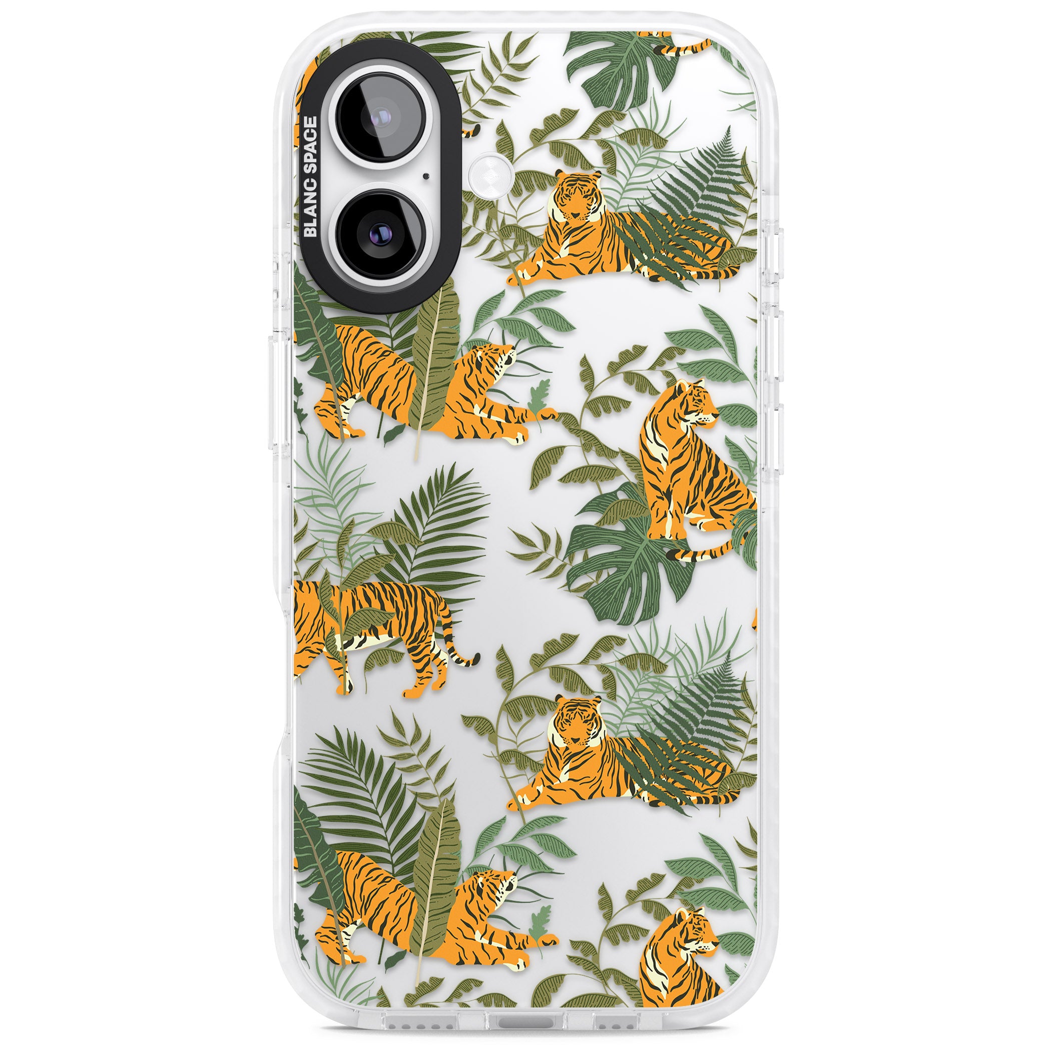 Tiger & Fern Jungle iPhone 17 Impact Clear Phone Case