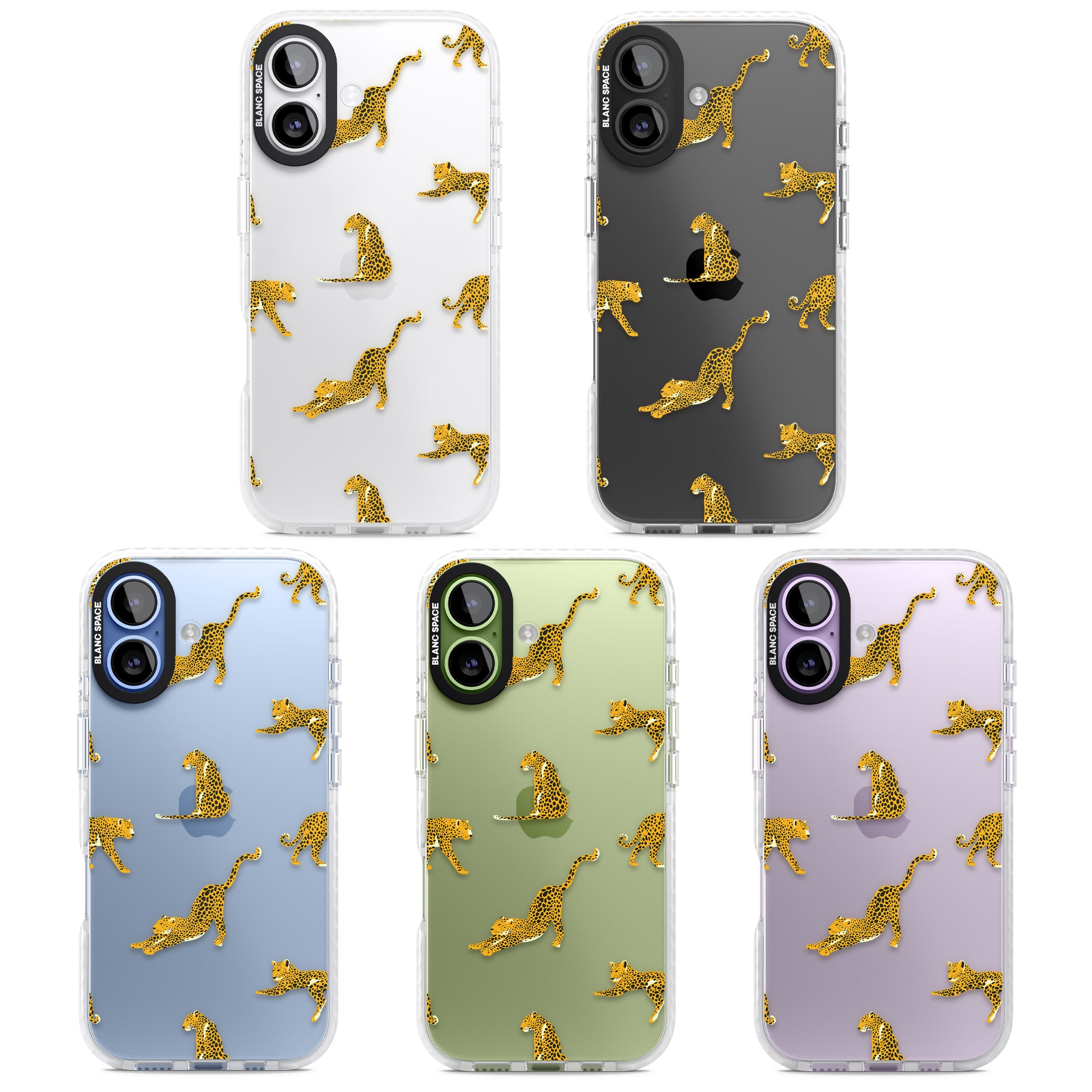 Leopard Spots iPhone 17 Impact Clear Phone Case APT Impact Protection