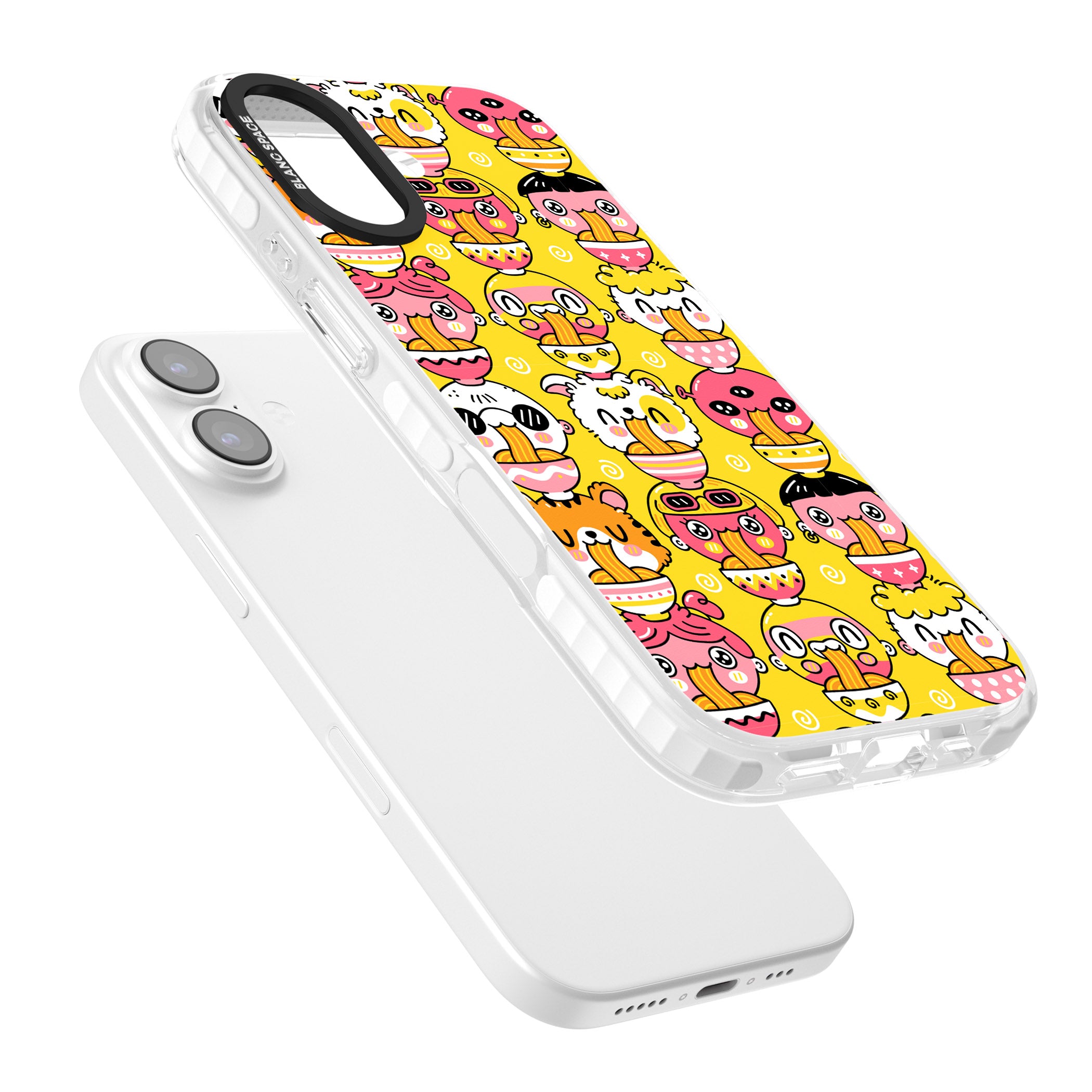 Ramen Noodle Kawaii Pattern iPhone 17 Impact Clear Phone Case Colours