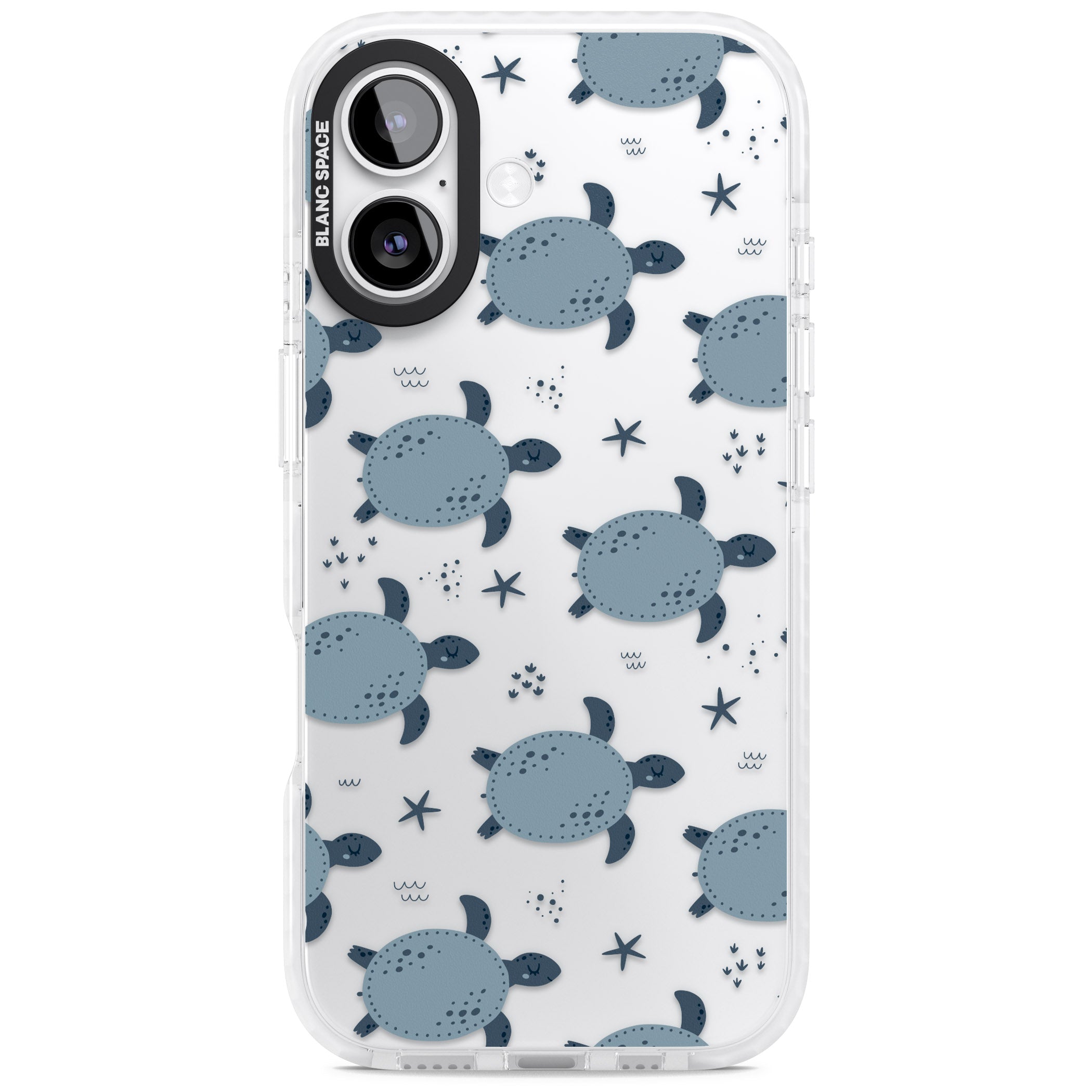 Under The Sea Patterns Sea Turtles (Clear) iPhone 17 Impact Clear Phone Case