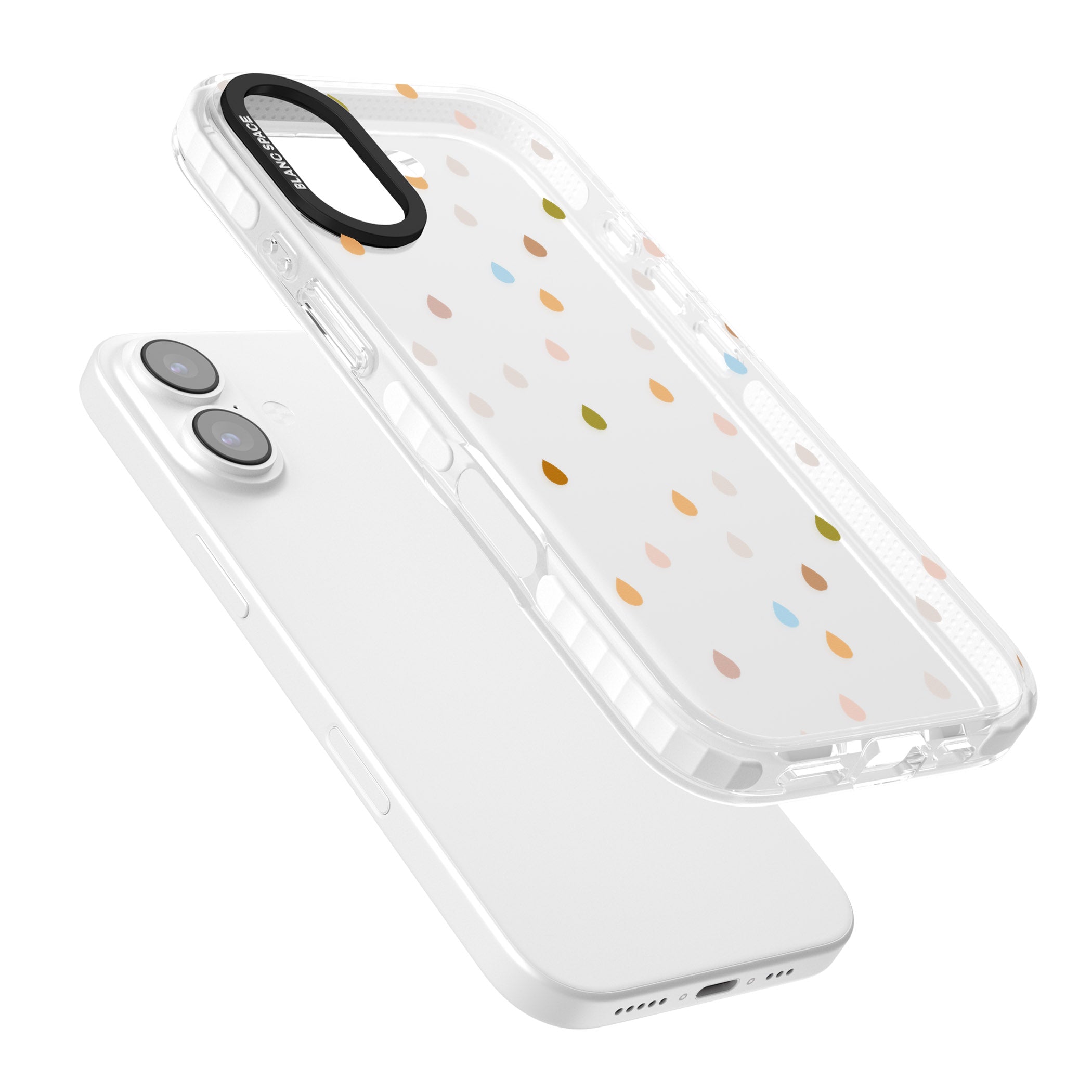 Pastel Raindrops iPhone 17 Impact Clear Phone Case Colours