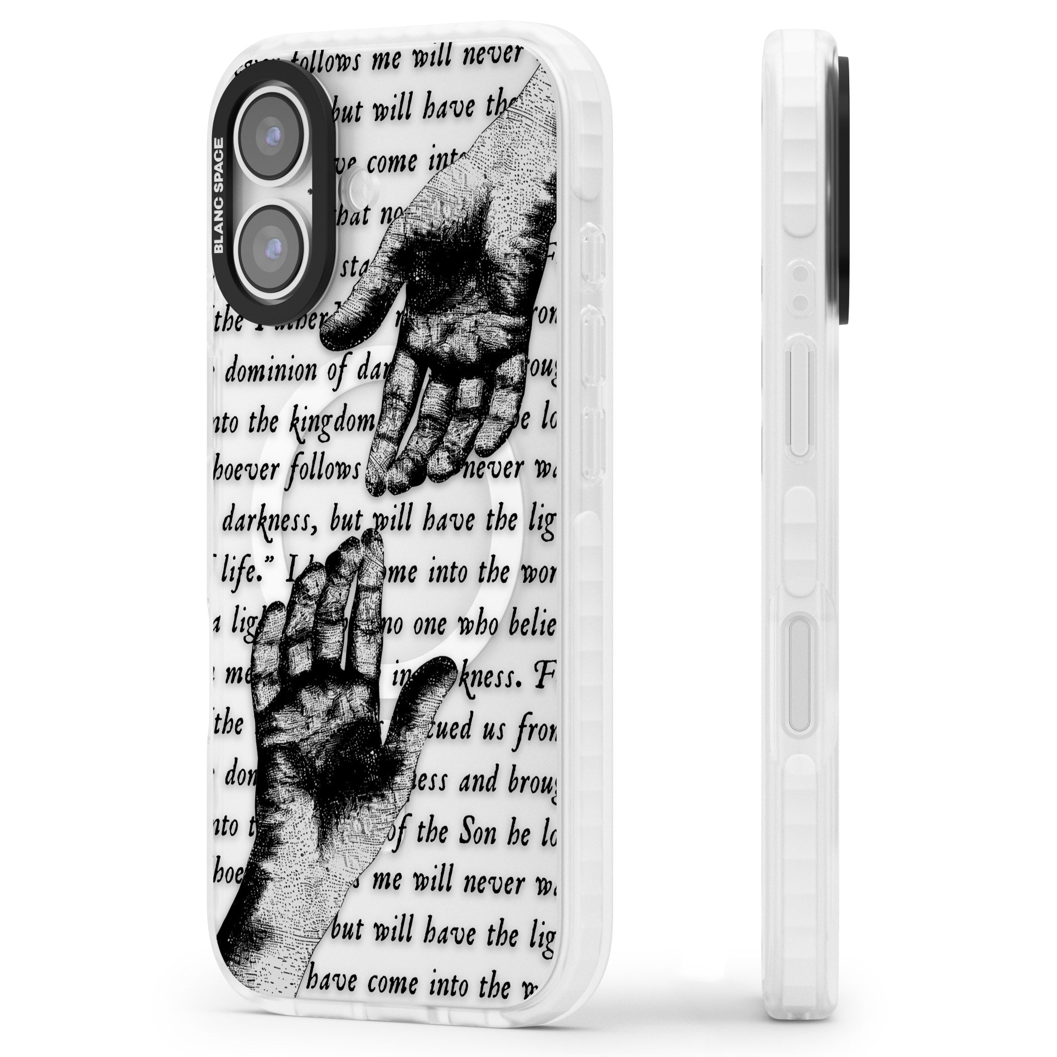 In Touch iPhone 17 Impact Pro Clear Phone Case Side Profile