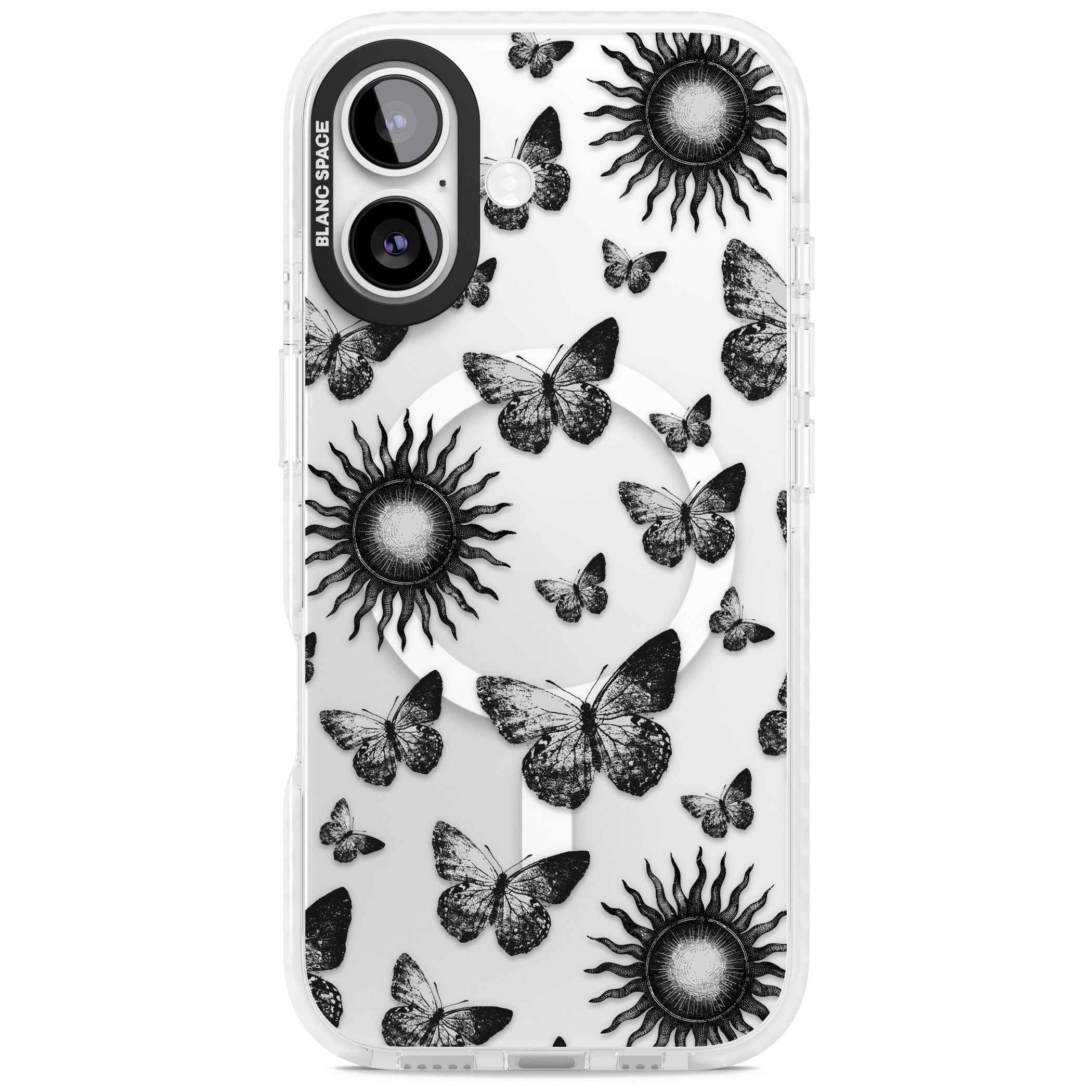 Butterflies Suns iPhone 17 Impact Pro Clear Phone Case