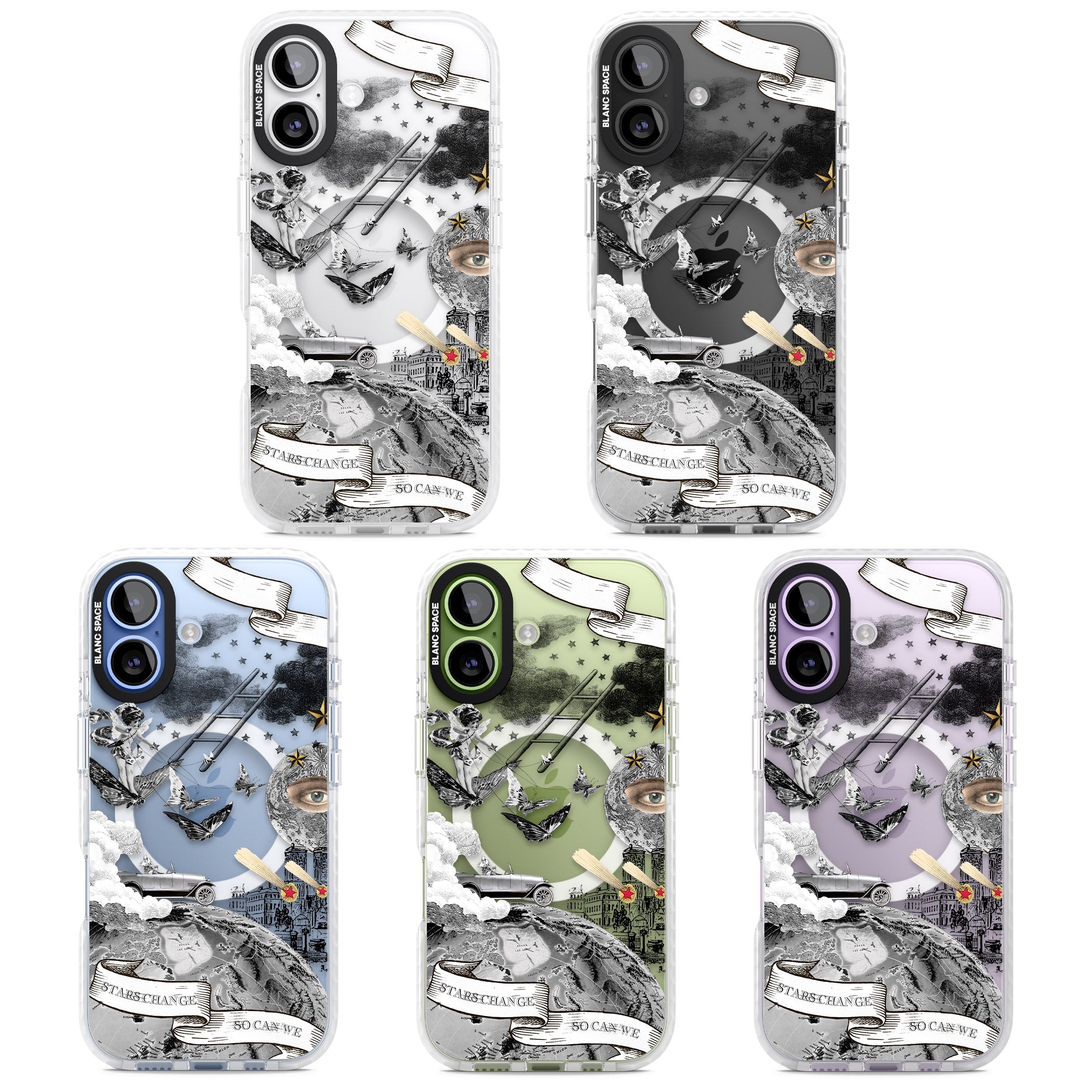 Stars Change So Can We iPhone 17 Impact Pro Clear Phone Case APT Impact Protection