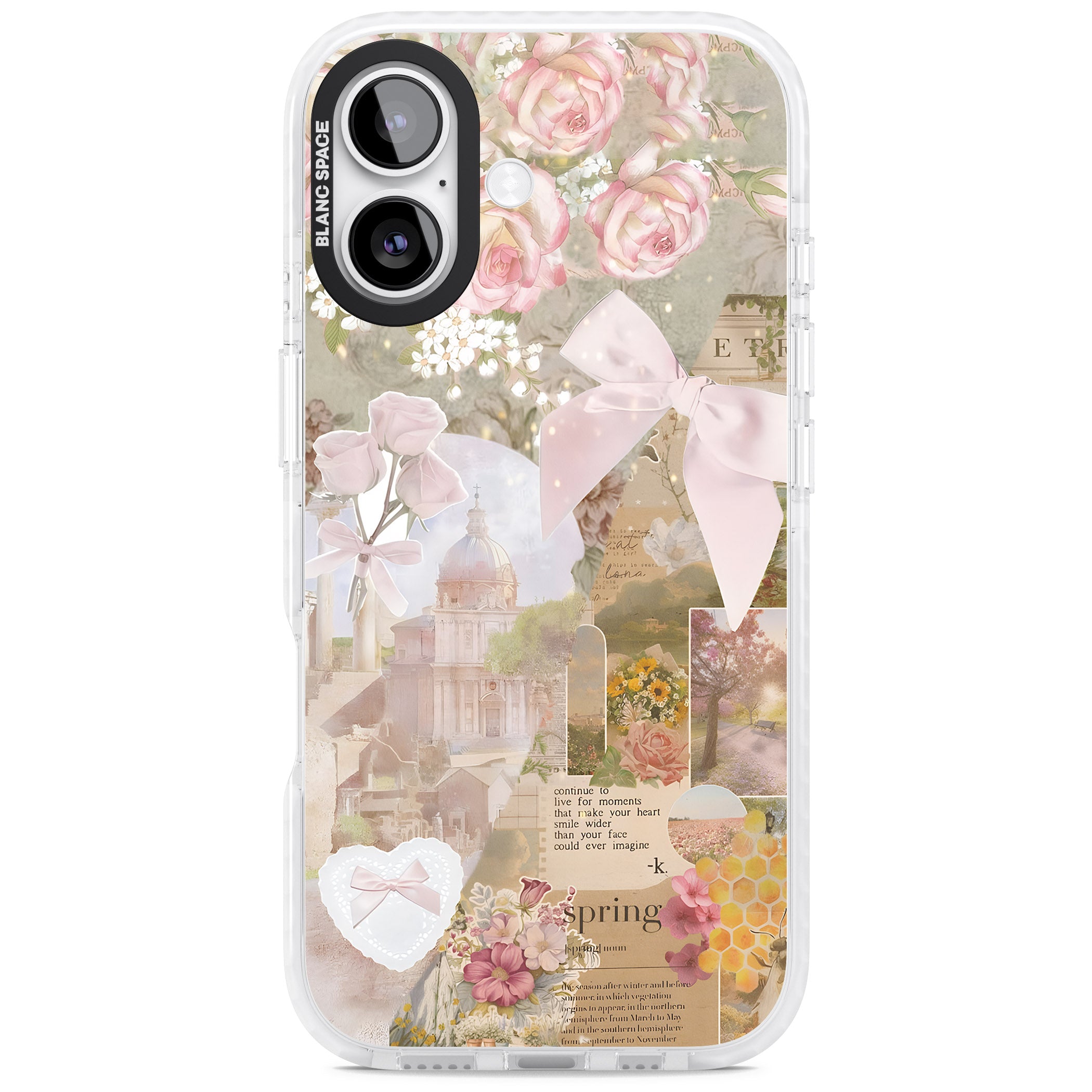 Coquette Collage iPhone 17 Impact Pro Clear Phone Case