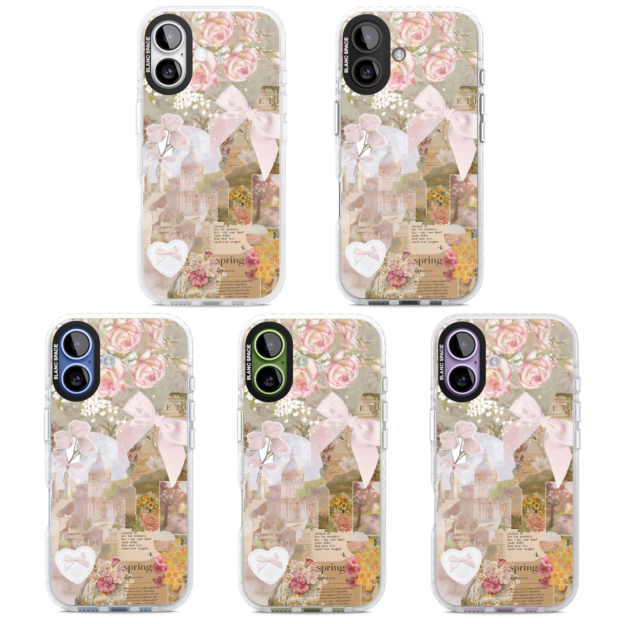 Coquette Collage iPhone 17 Impact Pro Clear Phone Case APT Impact Protection