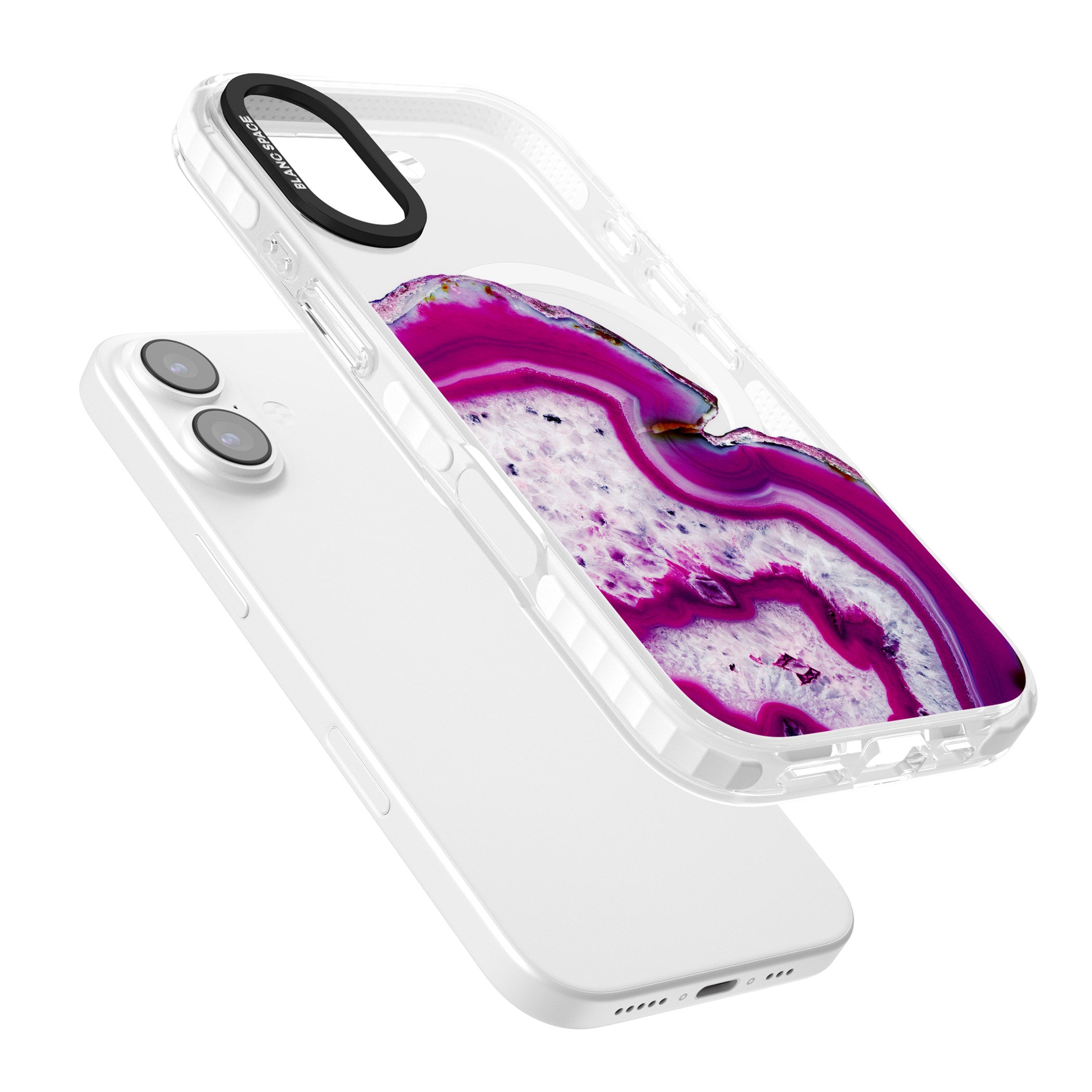 Violet Crystal Agate iPhone 17 Impact Pro Clear Phone Case Colours