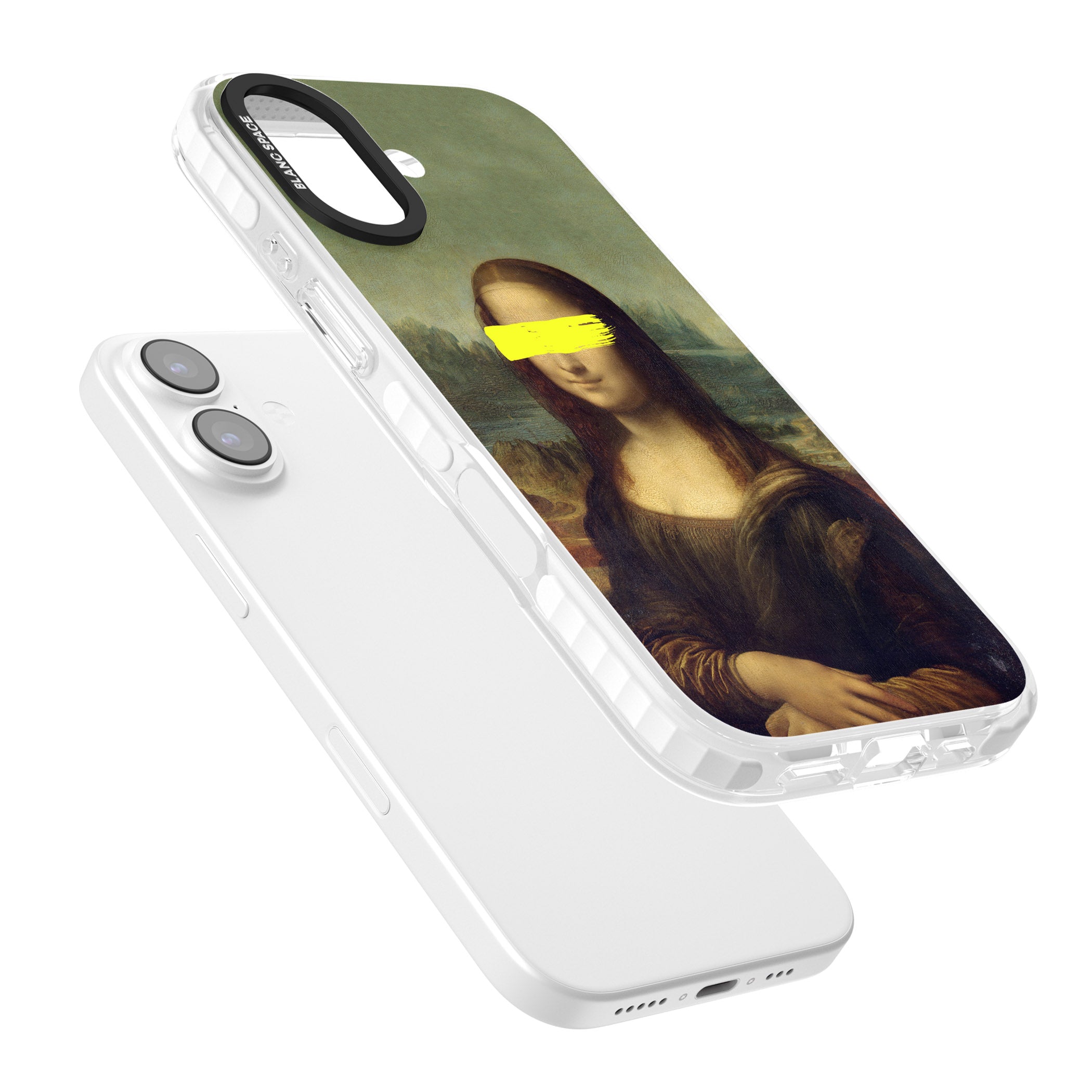 Vandaled Mona Lisa iPhone 17 Impact Pro Clear Phone Case Colours