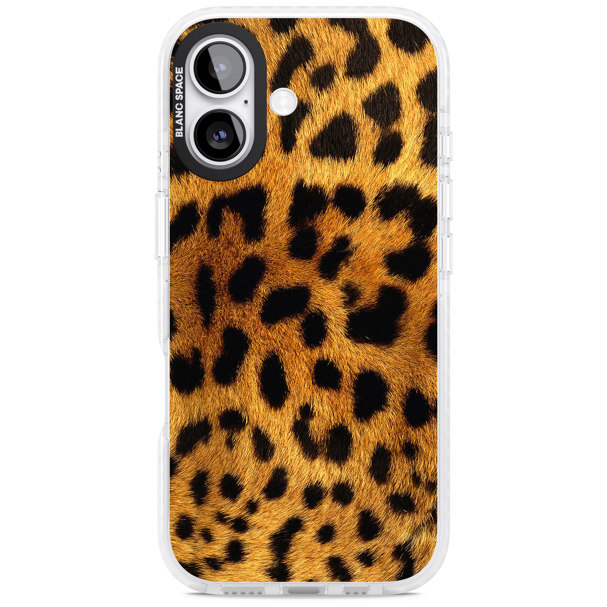 Leopard Print iPhone 17 Impact Pro Clear Phone Case
